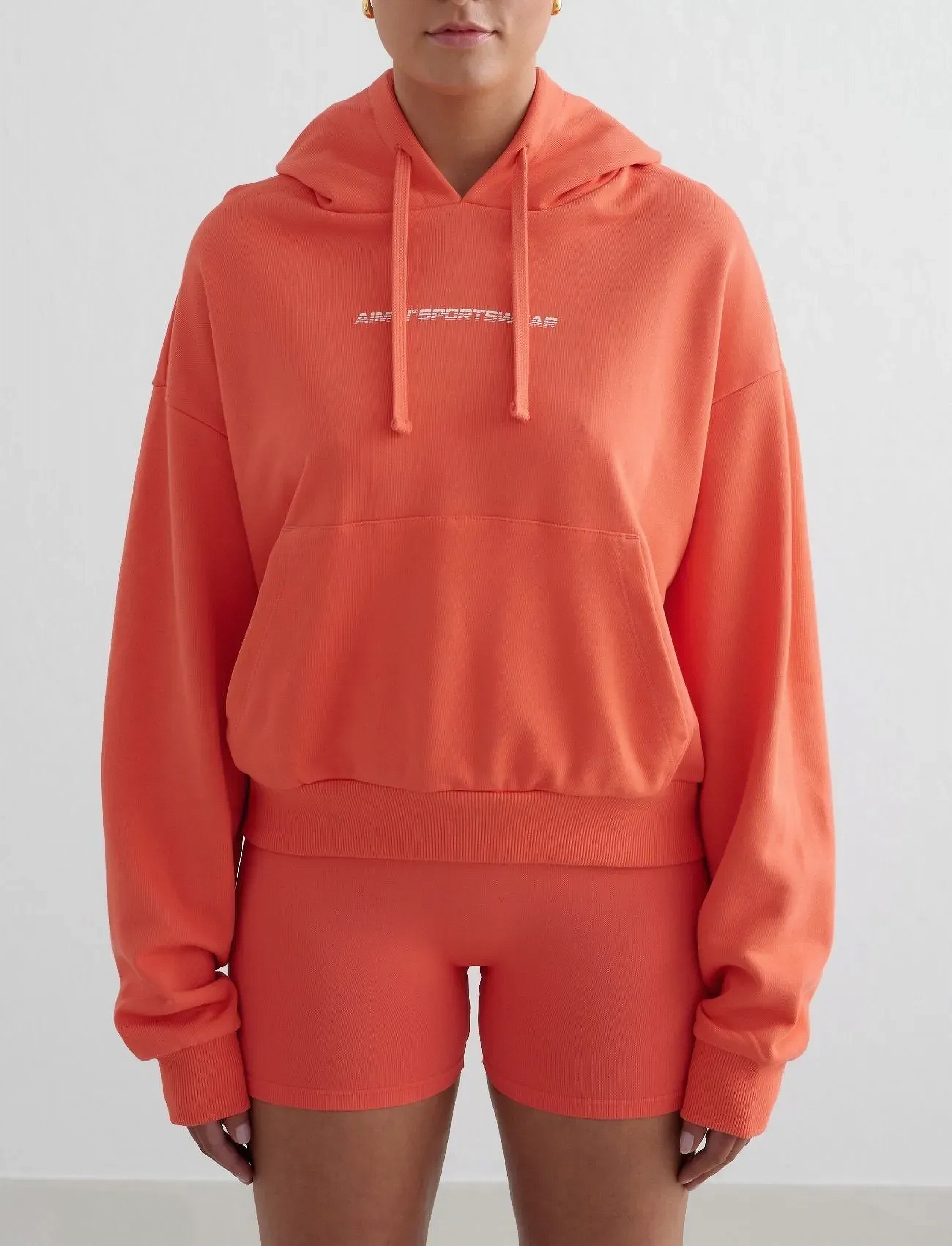 aim ́n Chunky Terry Hood, S, Sport Sweatshirts & Hoodies, Orange - Frauen