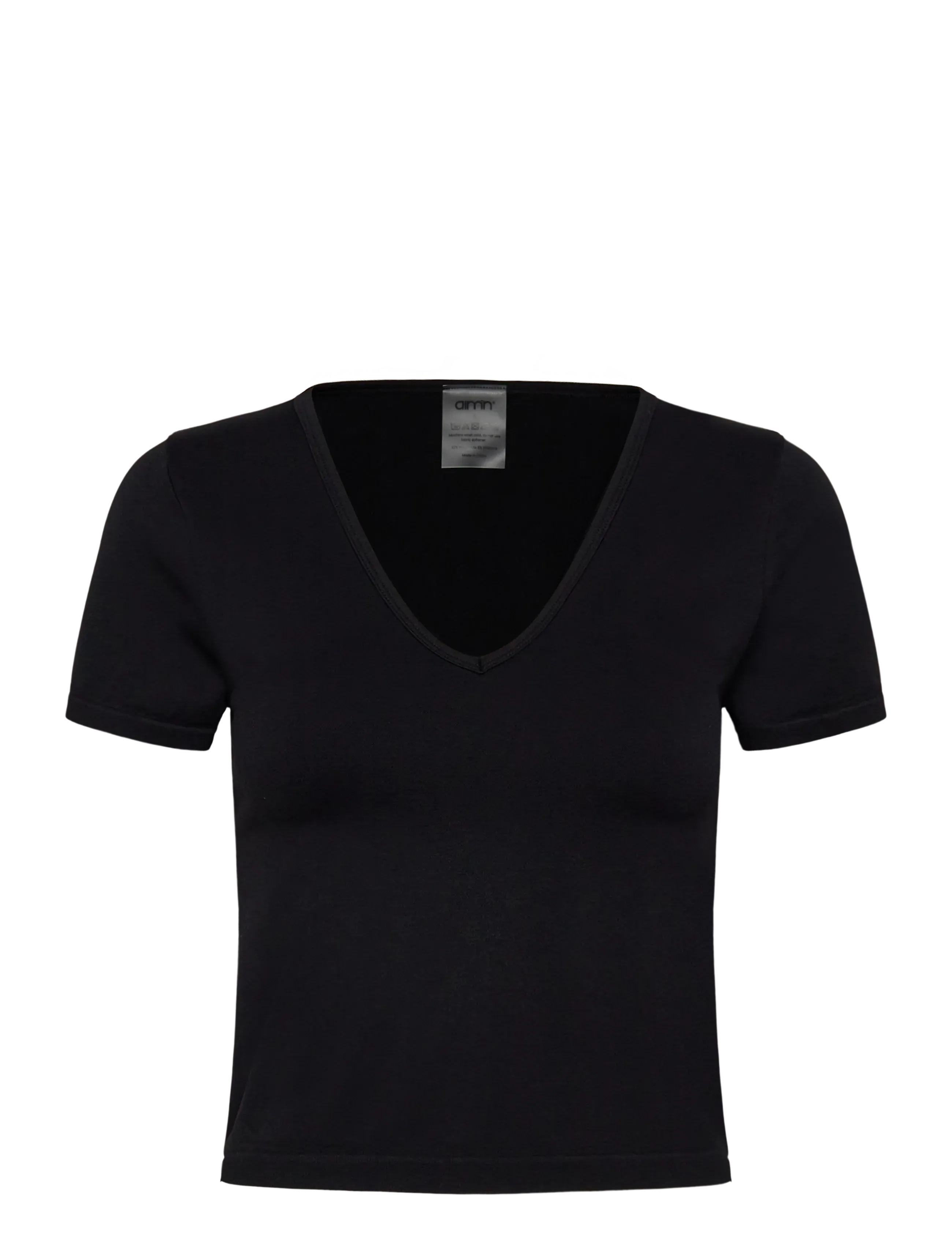 aim´n Shape Seamless Short Sleeve - Tøj - BLACK / black
