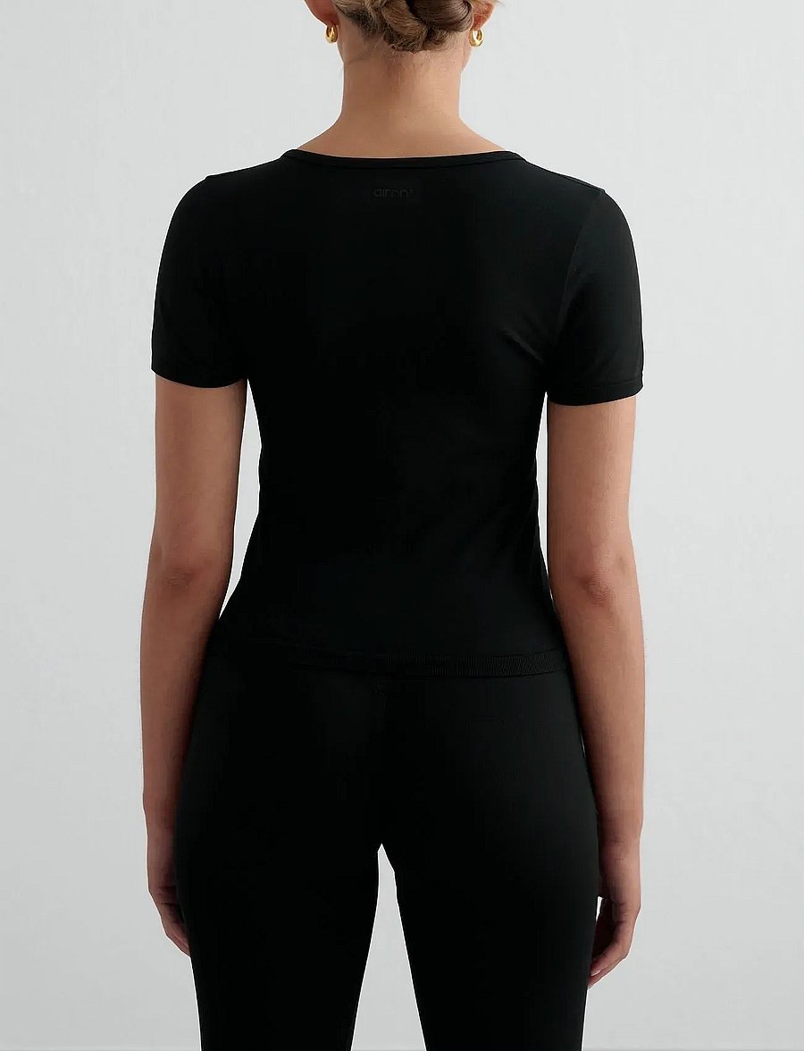 aim´n - Shape Seamless Short Sleeve - t-särgid - black - 3