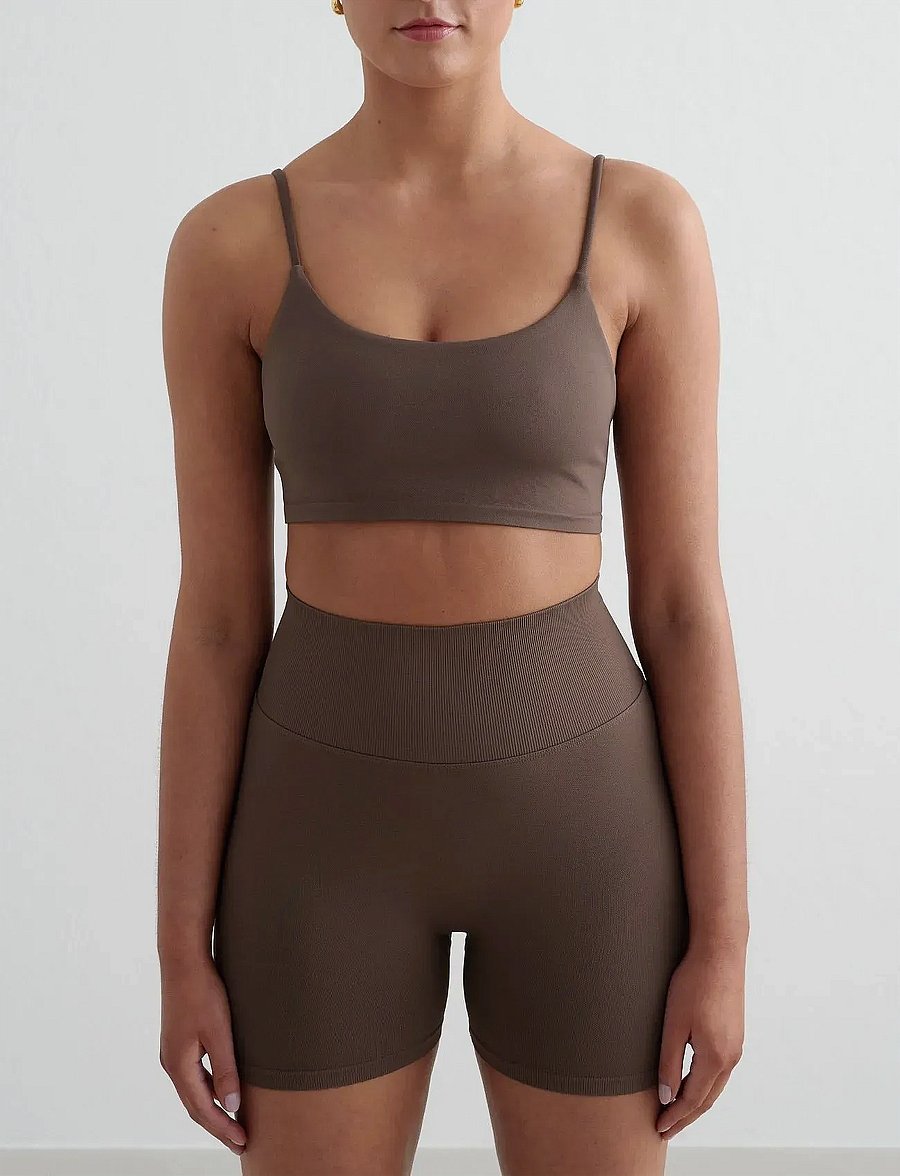 aim´n - Shape Seamless Strap Bra - sport-bhs - macchiato - 0