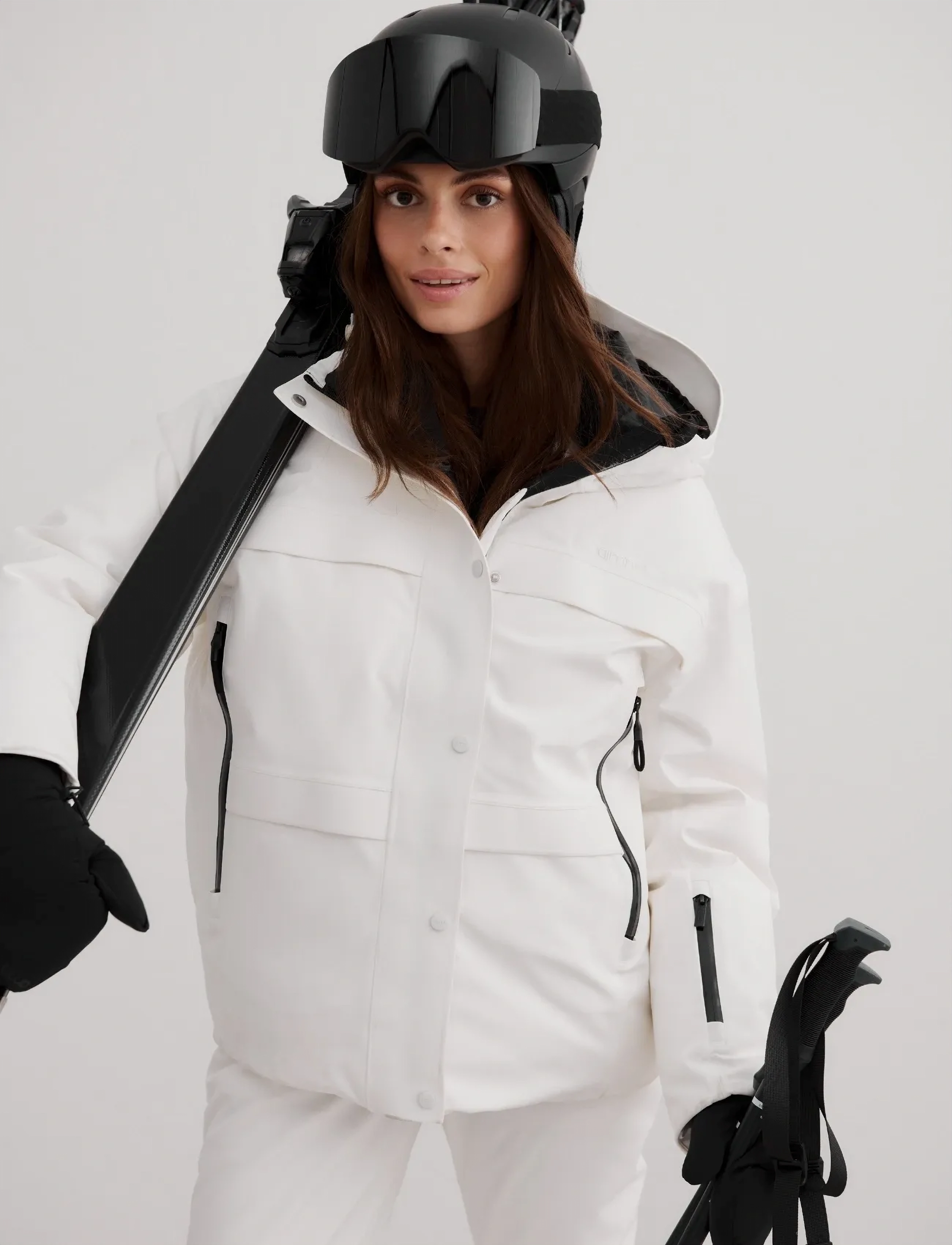 aim ́n Vermont Jacket, M, White, Sport Jackets > Sport Ski Jackets, Dame