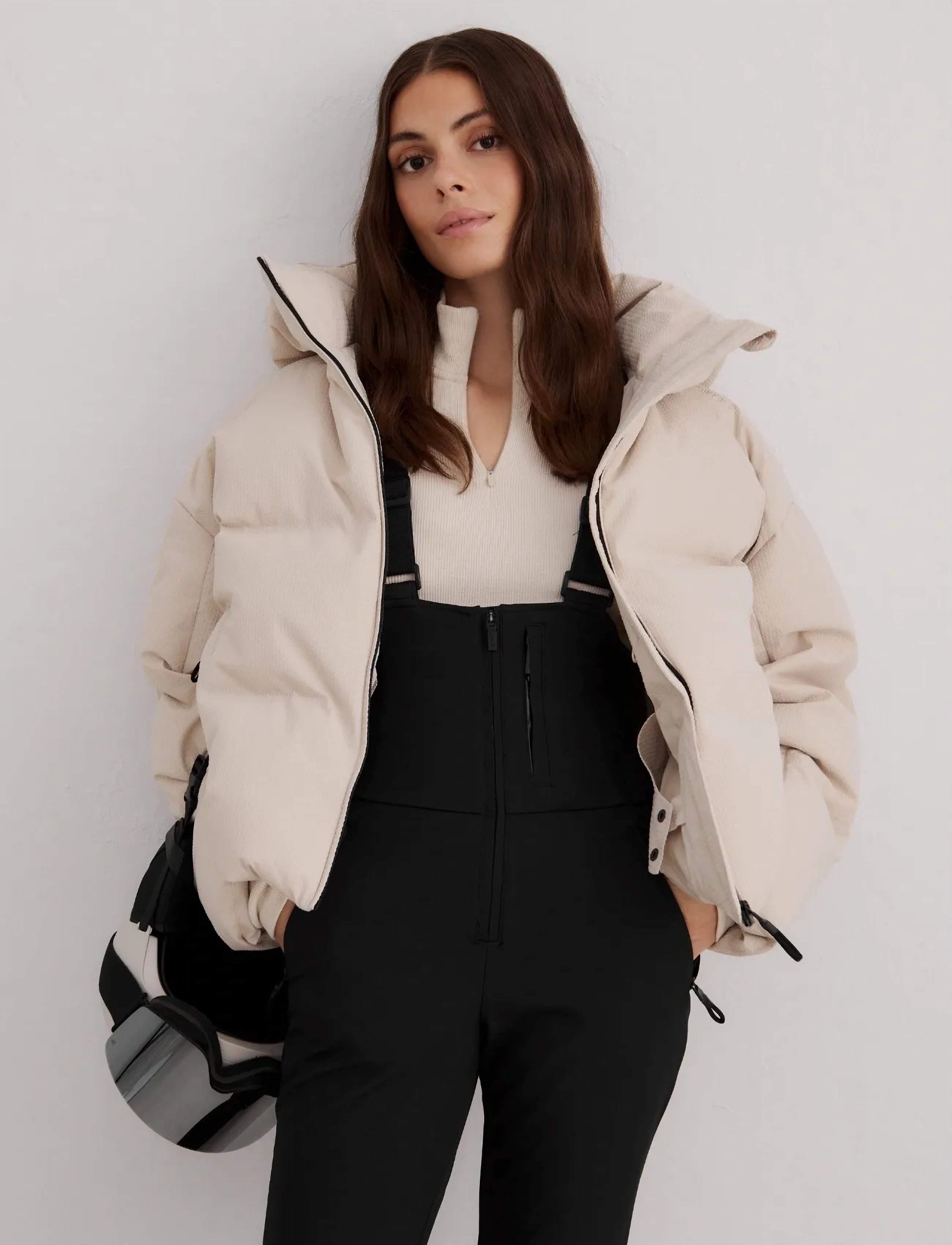 aim´n - Cortina Puffer Jacket - skitøj - cafÉ au lait - 3