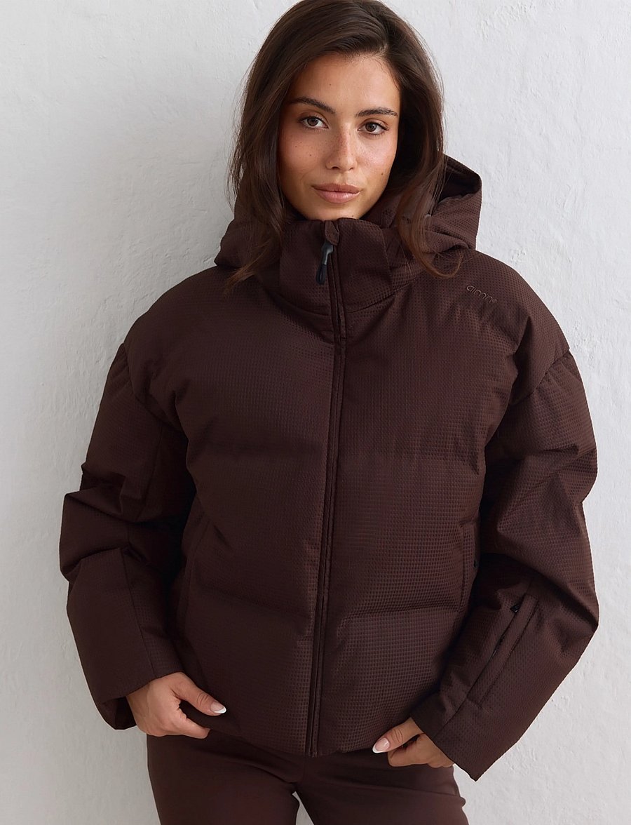 aim´n - Cortina Puffer Jacket - ski-kleidung - chocolate - 0