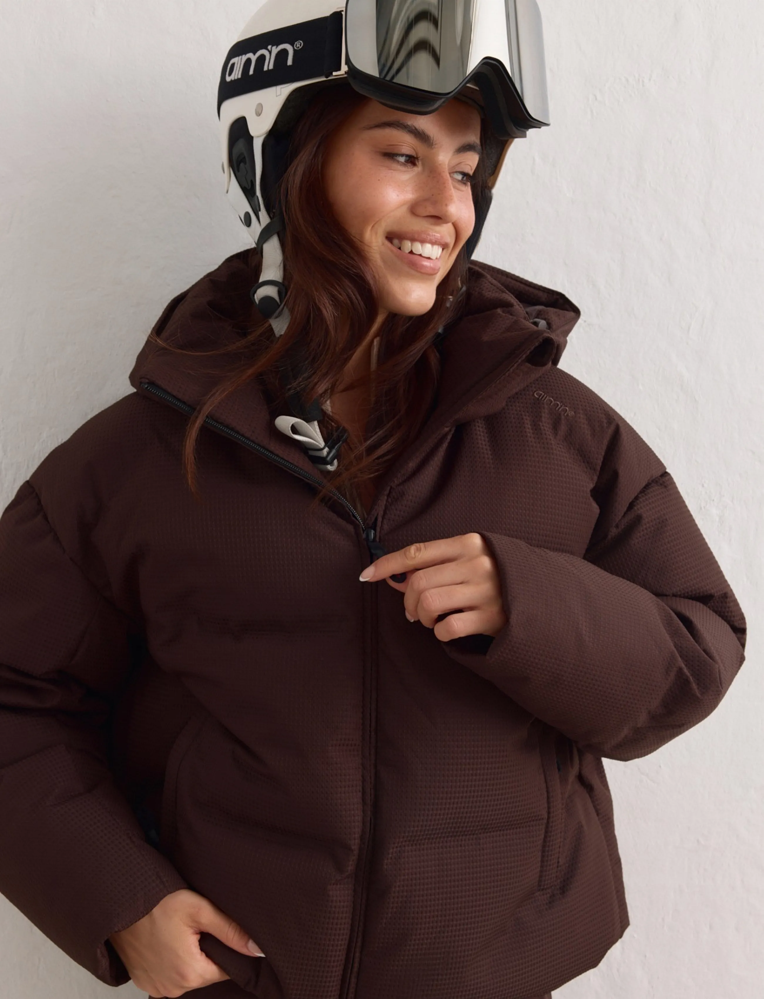 aim´n - Cortina Puffer Jacket - ski-kleidung - chocolate - 5