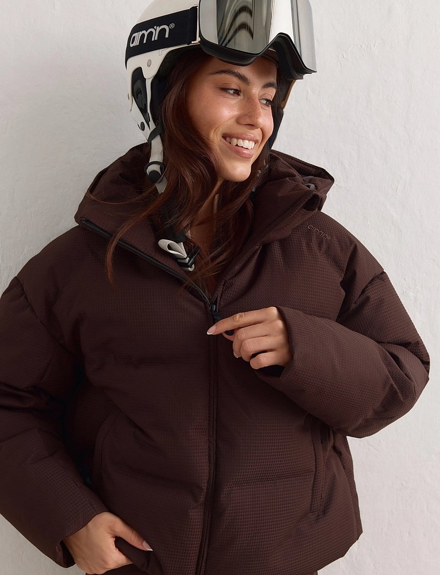 aim´n - Cortina Puffer Jacket - ski-kleidung - chocolate - 5