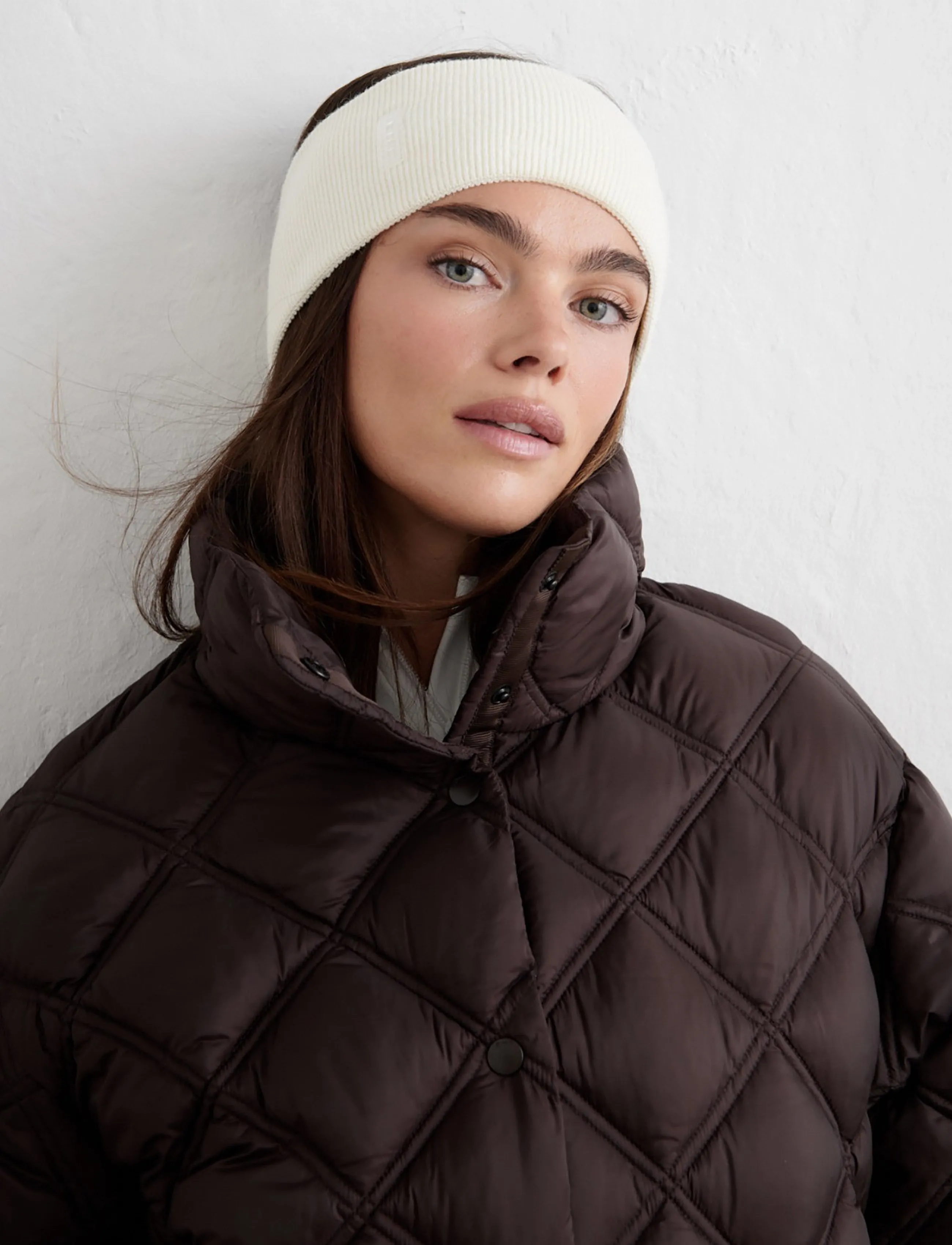 aim´n - Quilted Coat - dunjakker - chocolate - 4