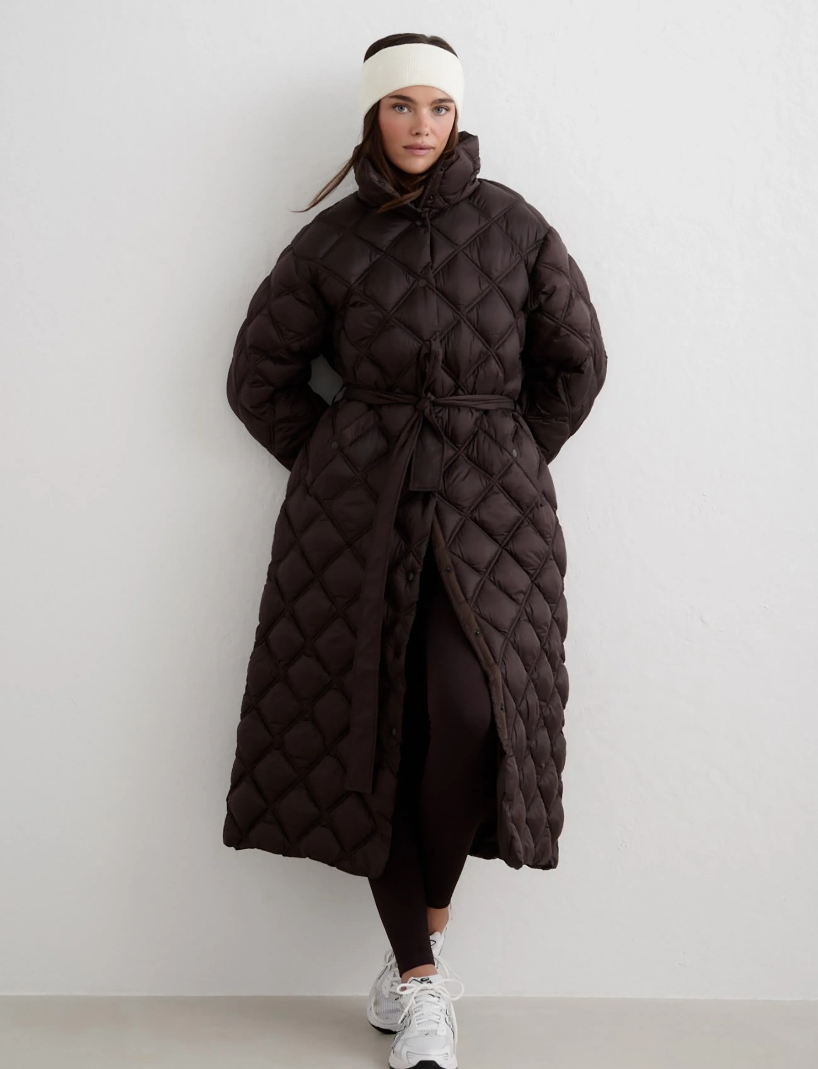 aim´n - Quilted Coat - dunjakker - chocolate - 5