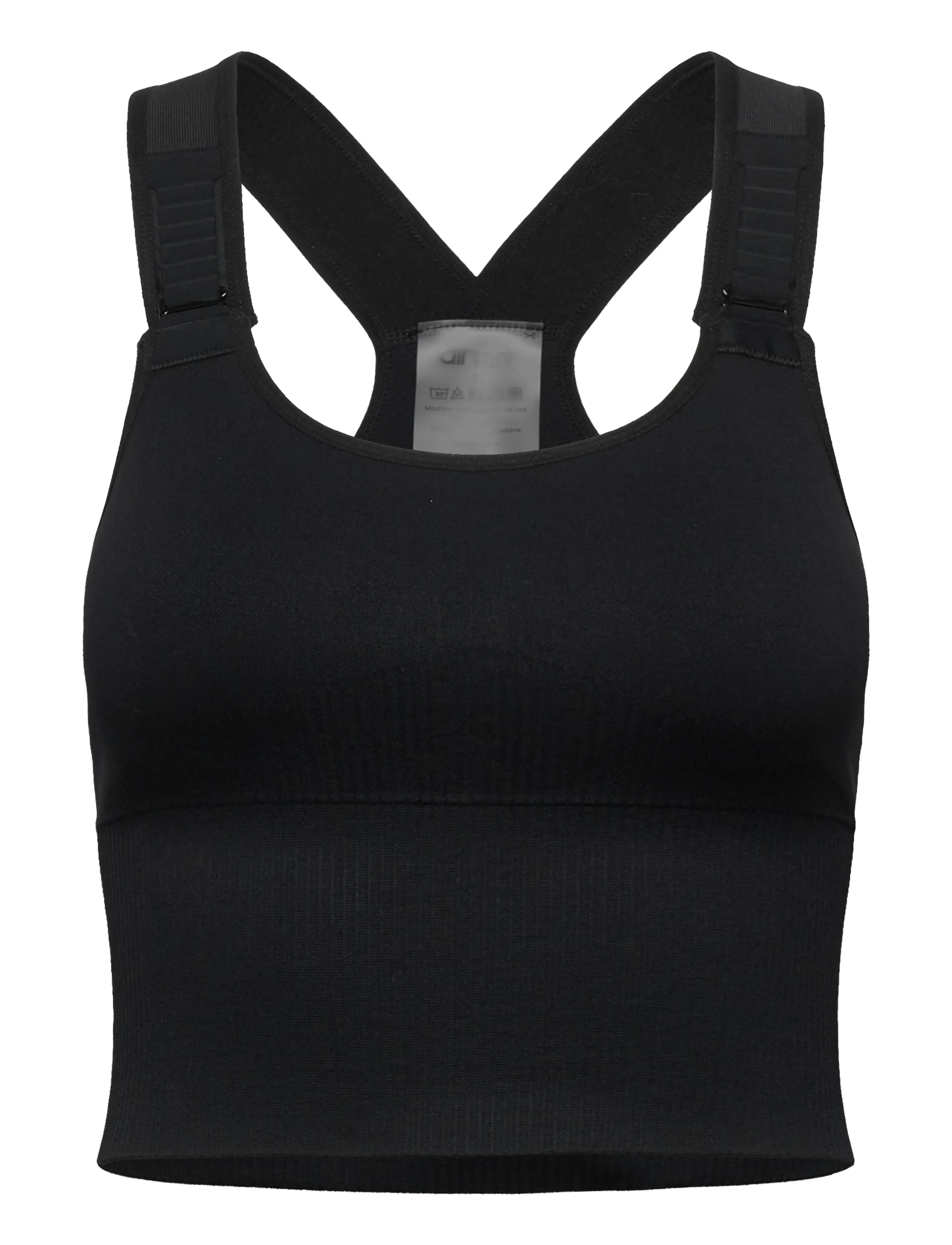 aim´n Ribbed Seamless High Support Bralette - BHs - BLACK / black