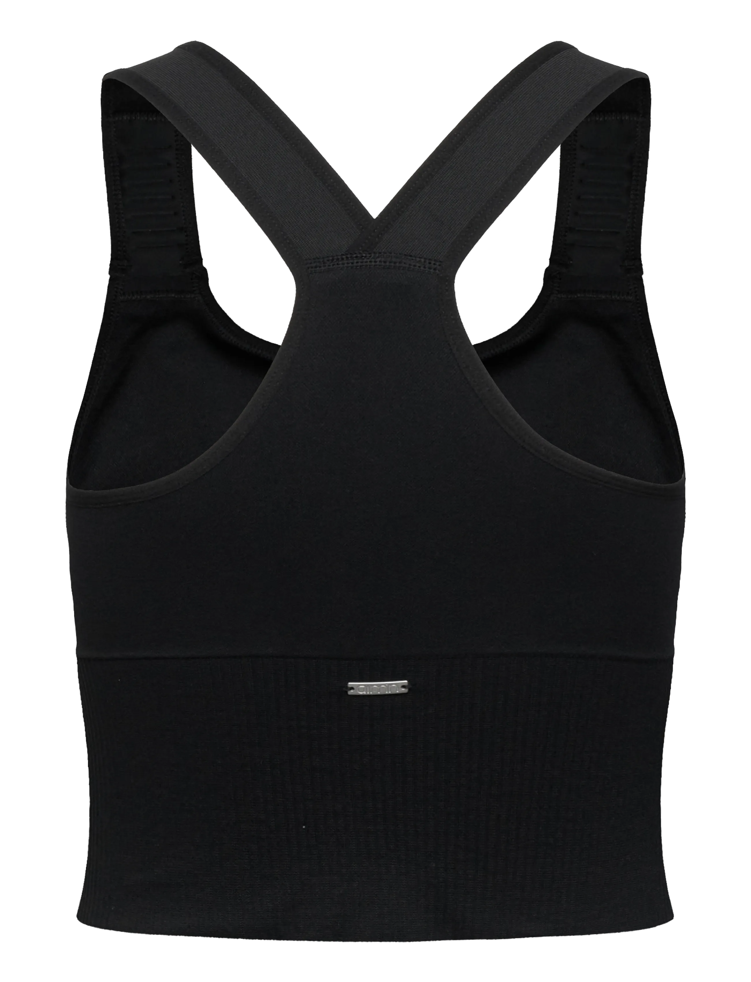 aim´n - Ribbed Seamless High Support Bralette - sports bras - black - 2