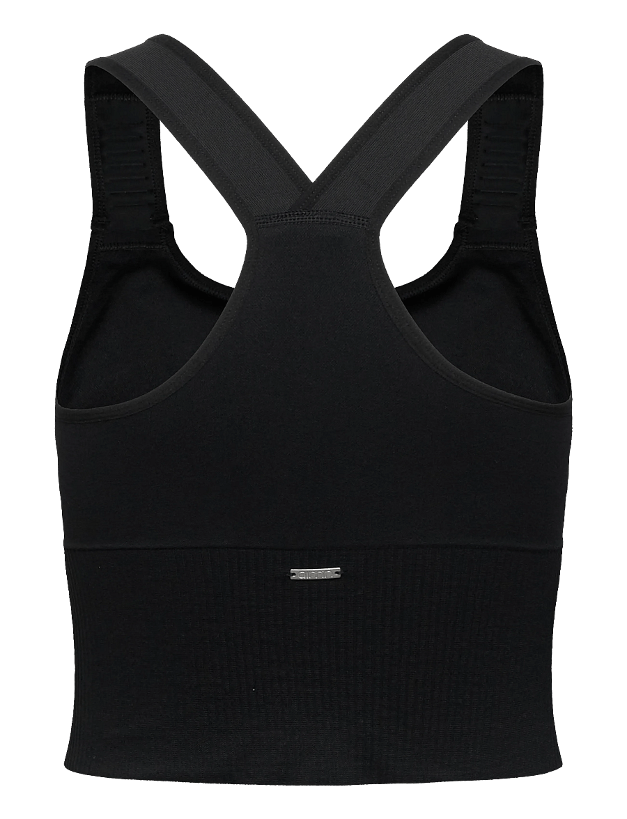 aim´n - Ribbed Seamless High Support Bralette - sports bras - black - 2