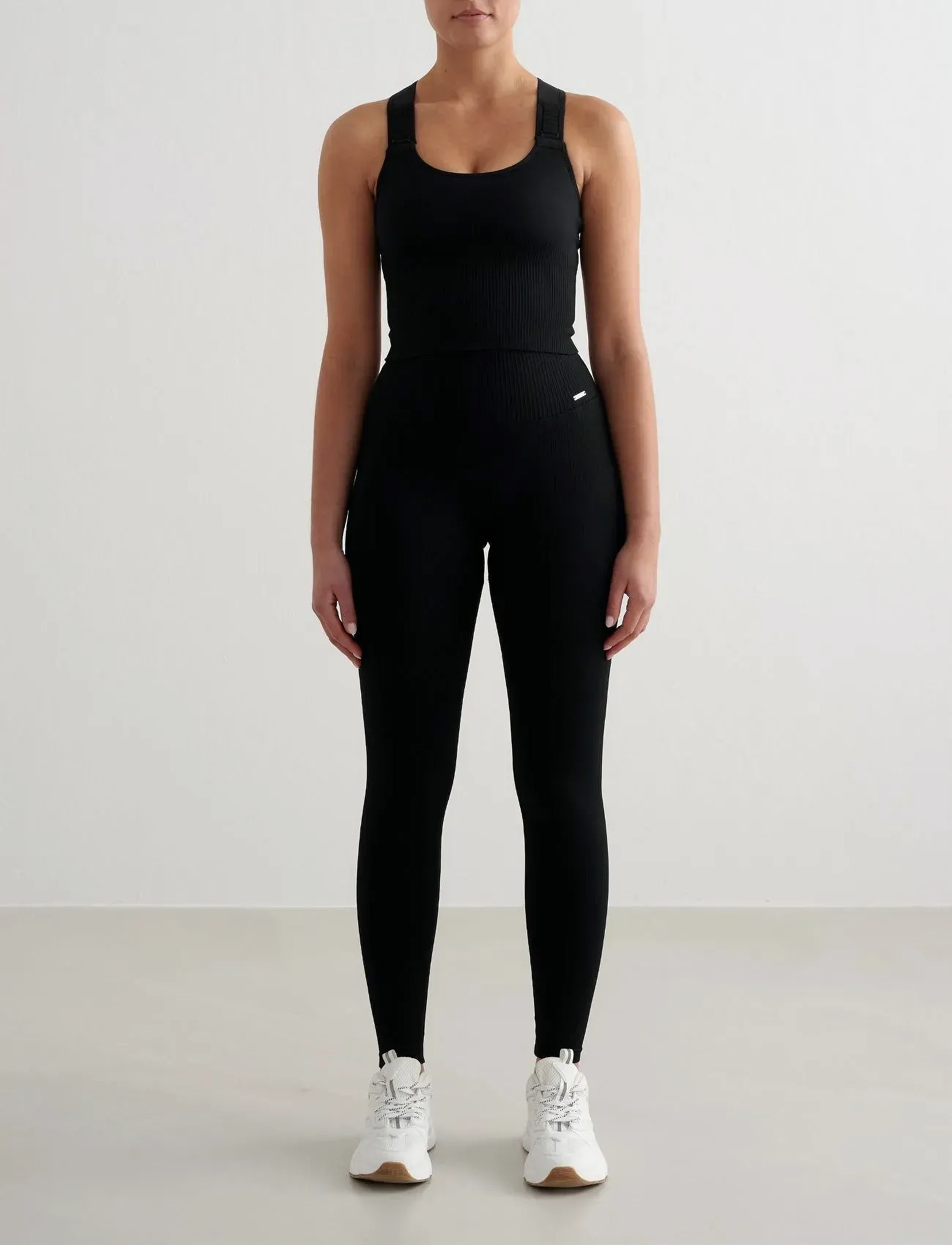 aim´n - Ribbed Seamless High Support Bralette - sports bras - black - 4