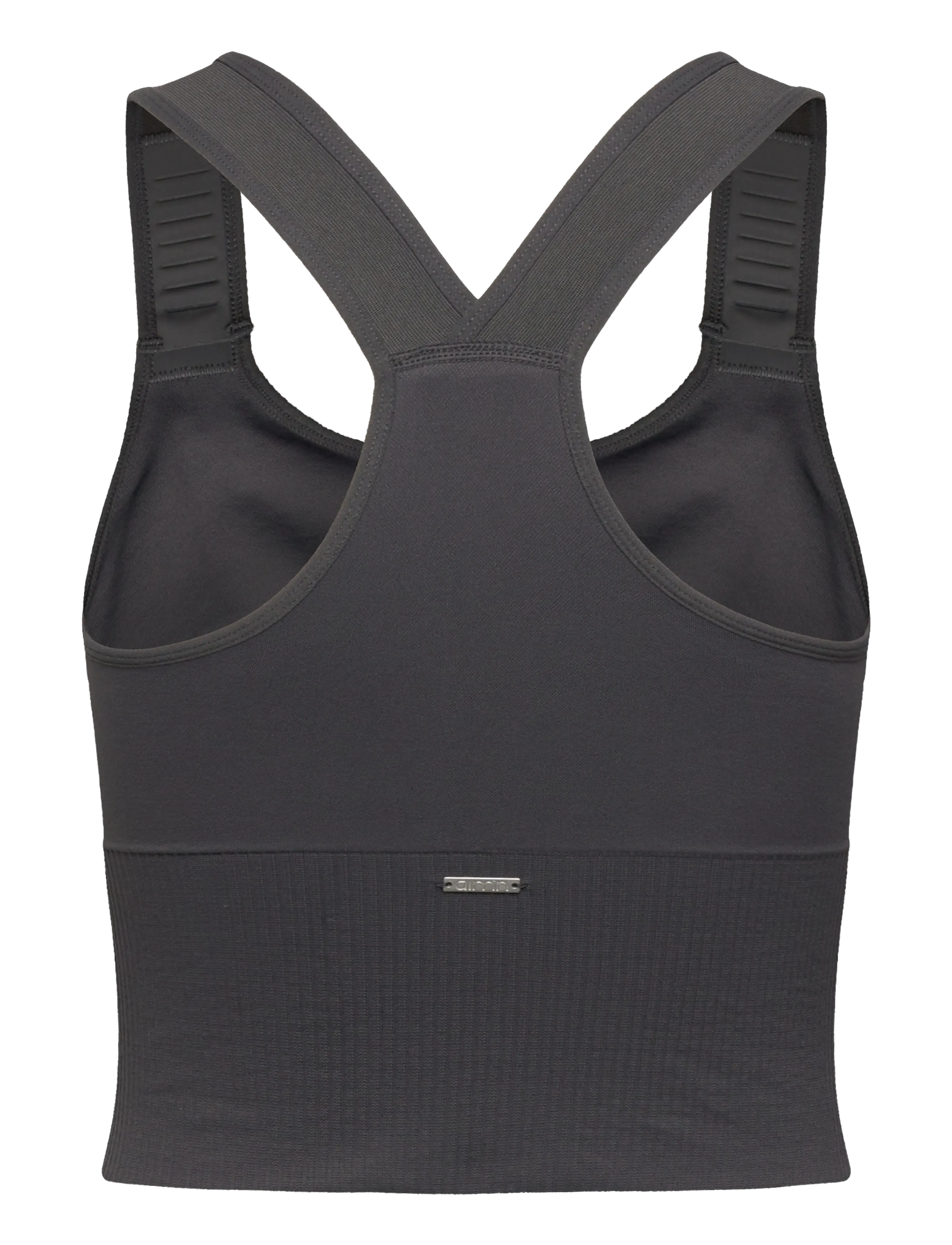 aim´n - Ribbed Seamless High Support Bralette - sport brjóstahaldarar - shadow grey - 2