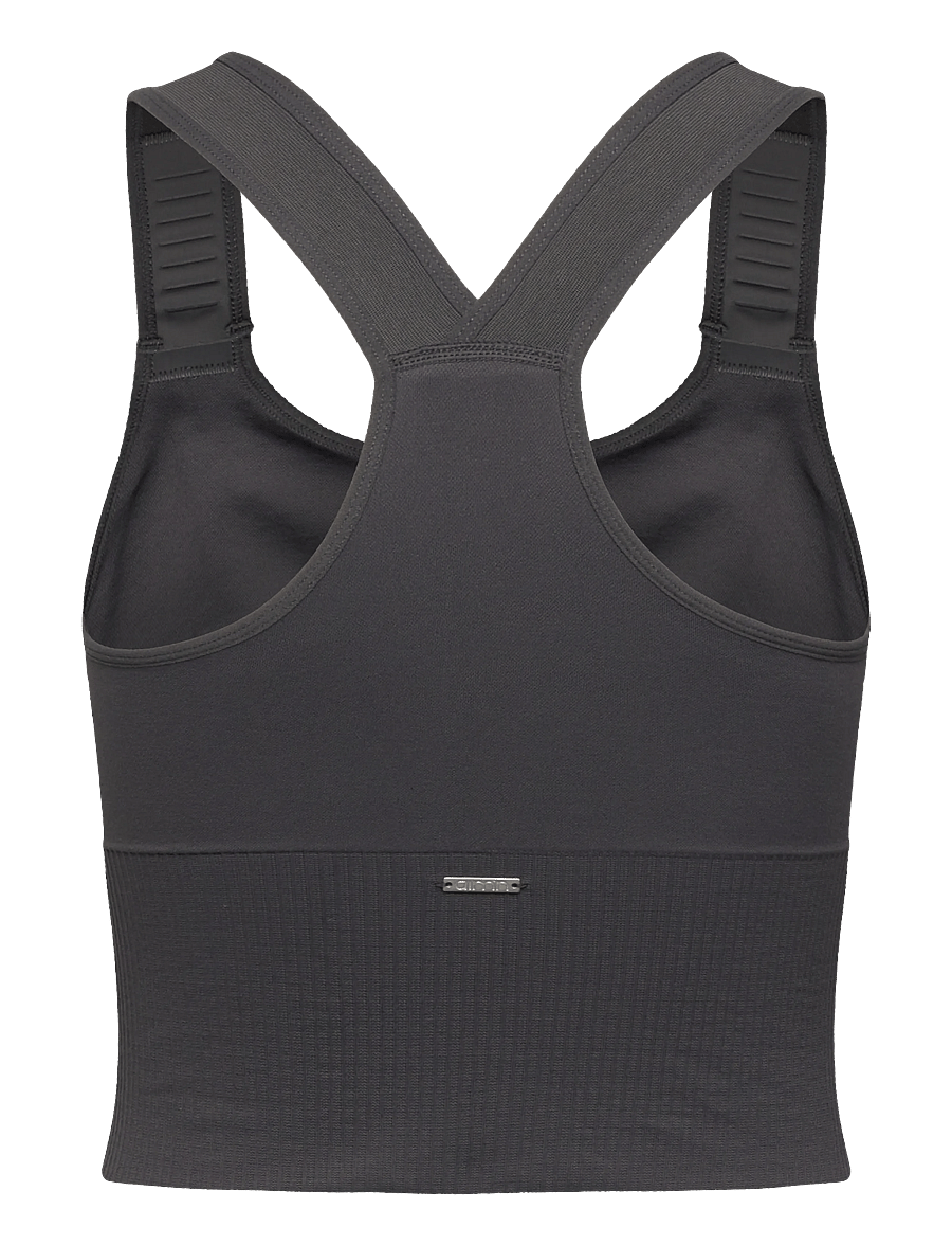 aim´n - Ribbed Seamless High Support Bralette - sport brjóstahaldarar - shadow grey - 2