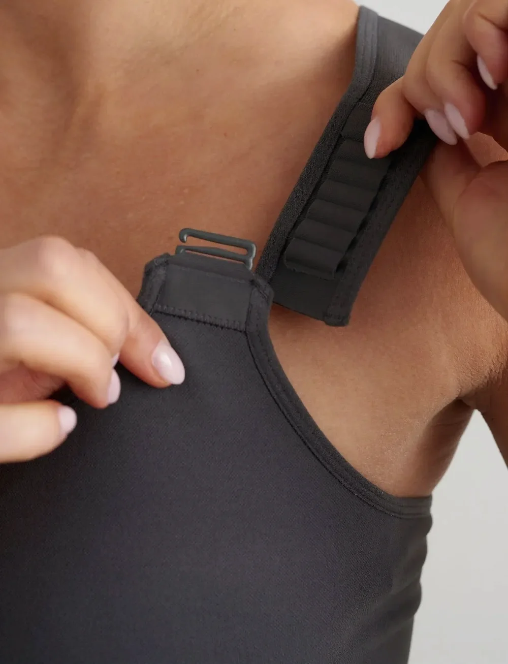 aim´n - Ribbed Seamless High Support Bralette - sport-bhs - shadow grey - 5