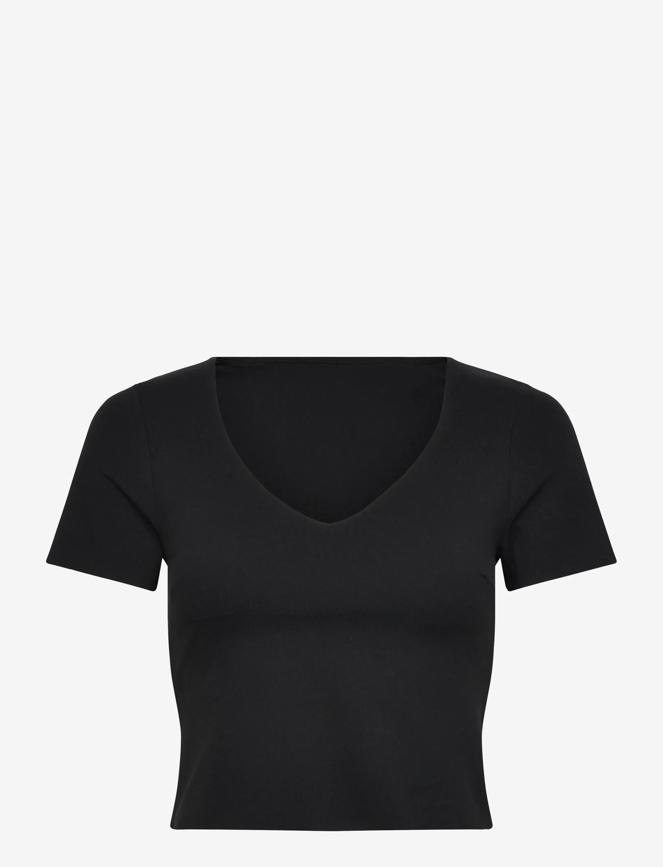 aim´n - Sense Short Sleeve Bralette - t-shirts - black - 1
