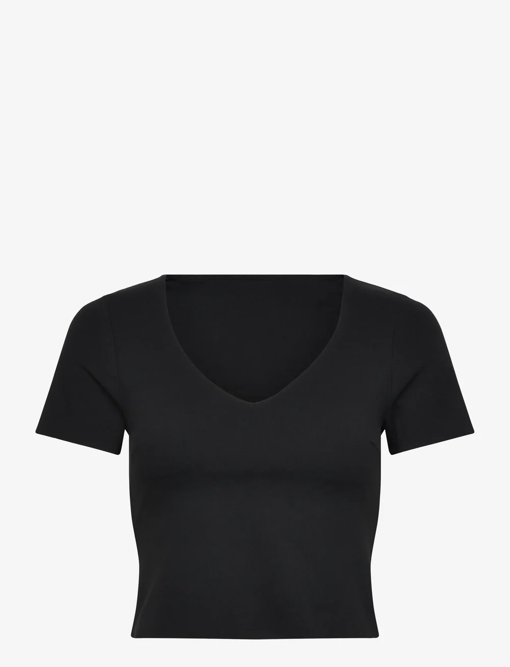 aim´n - Sense Short Sleeve Bralette - t-shirts - black - 1