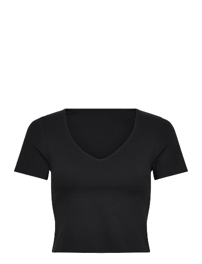 aim´n Sense Short Sleeve Bralette - T-särgid - BLACK / black