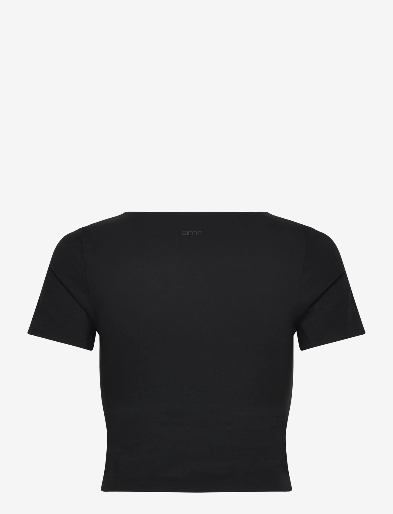 aim´n - Sense Short Sleeve Bralette - t-shirts - black - 2