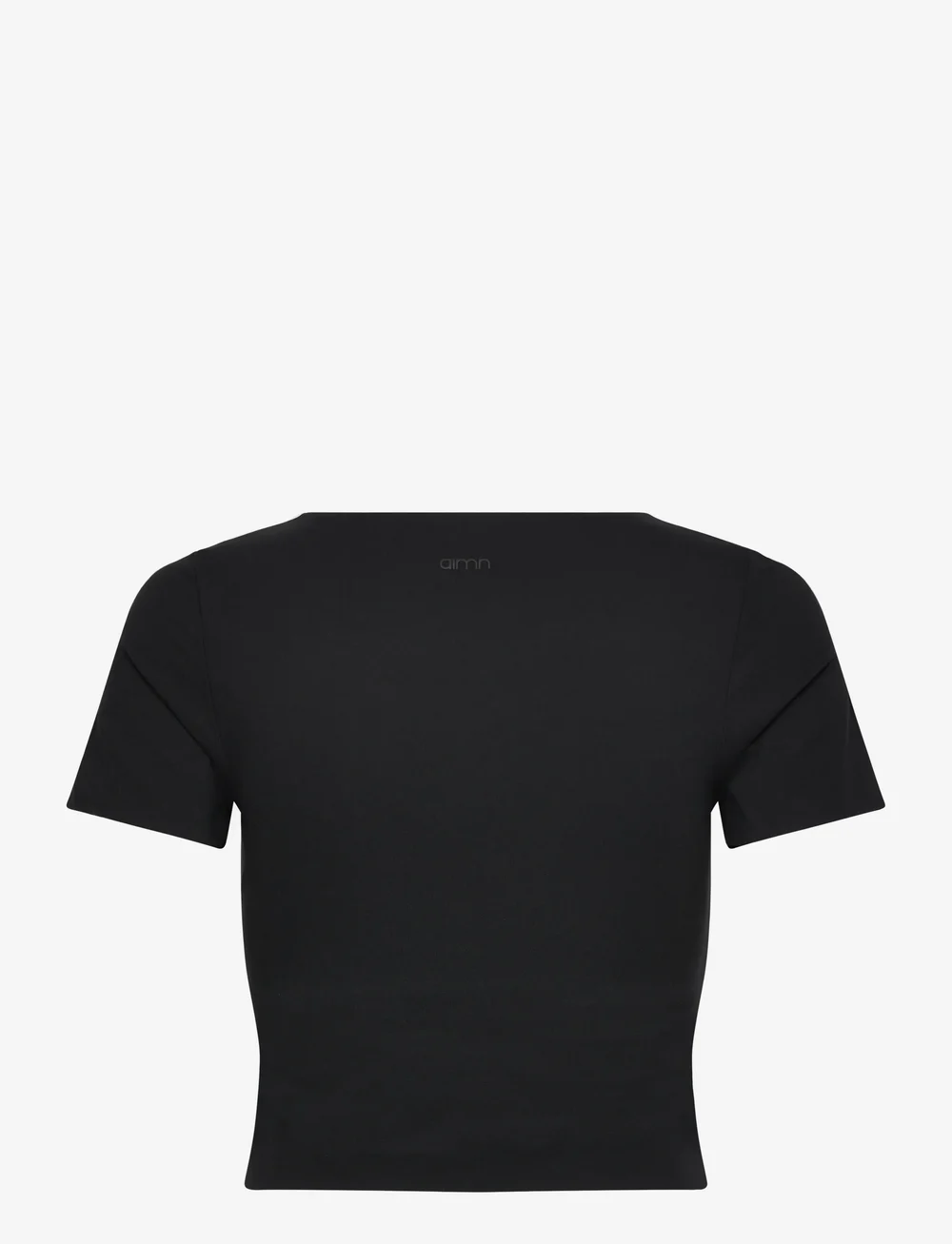 aim´n - Sense Short Sleeve Bralette - t-shirts - black - 2