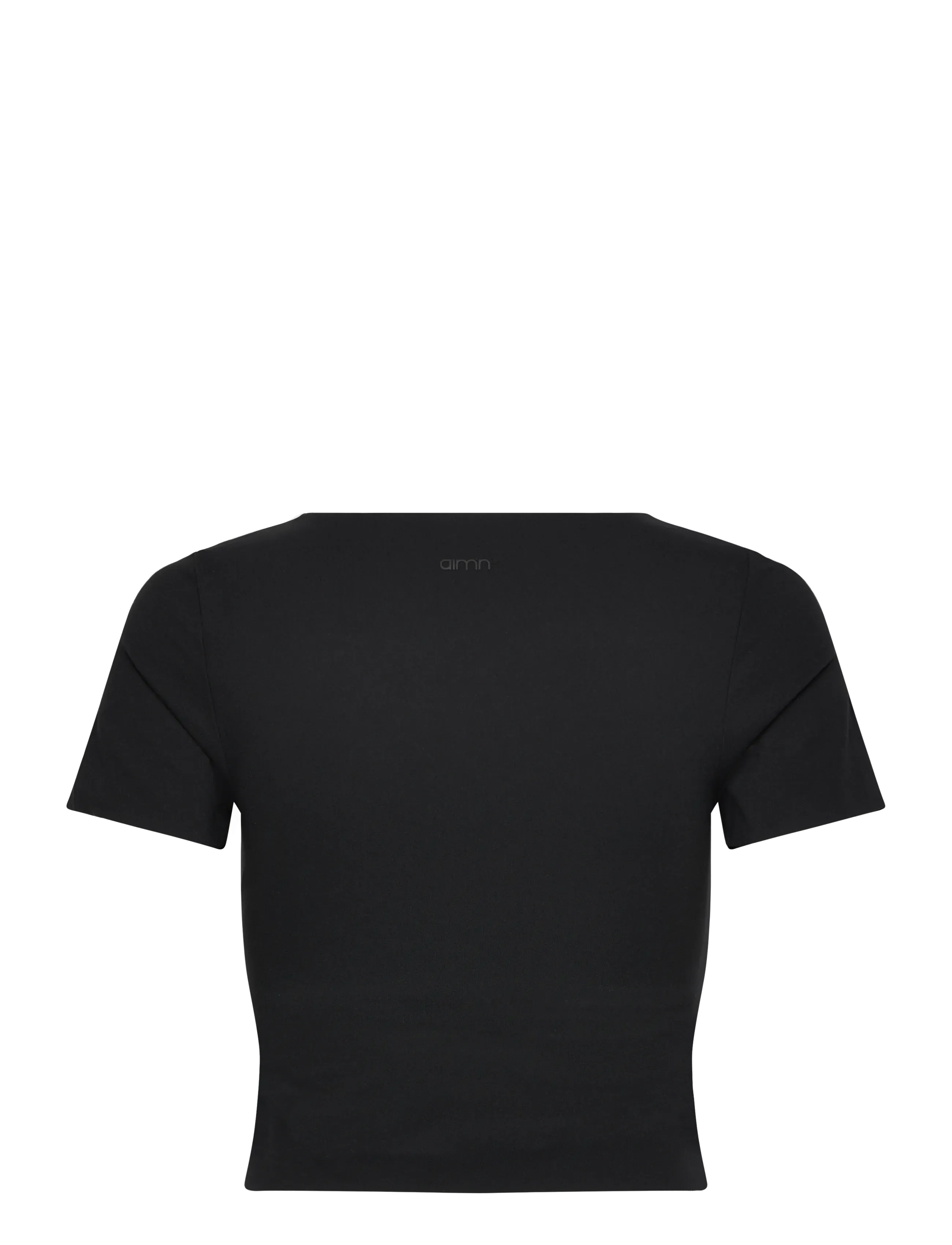 aim´n - Sense Short Sleeve Bralette - t-shirts - black - 2