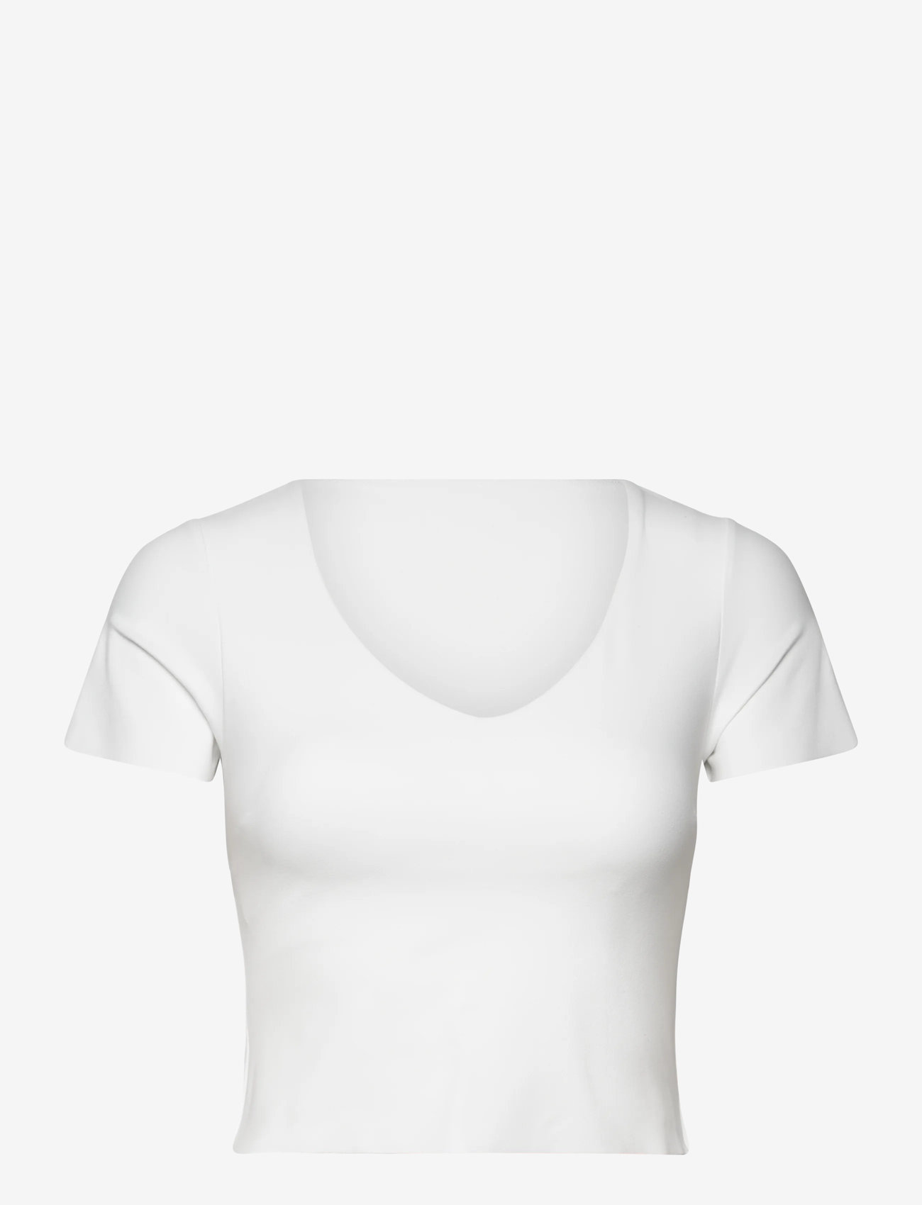 aim´n - Sense Short Sleeve Bralette - t-shirts - white - 1