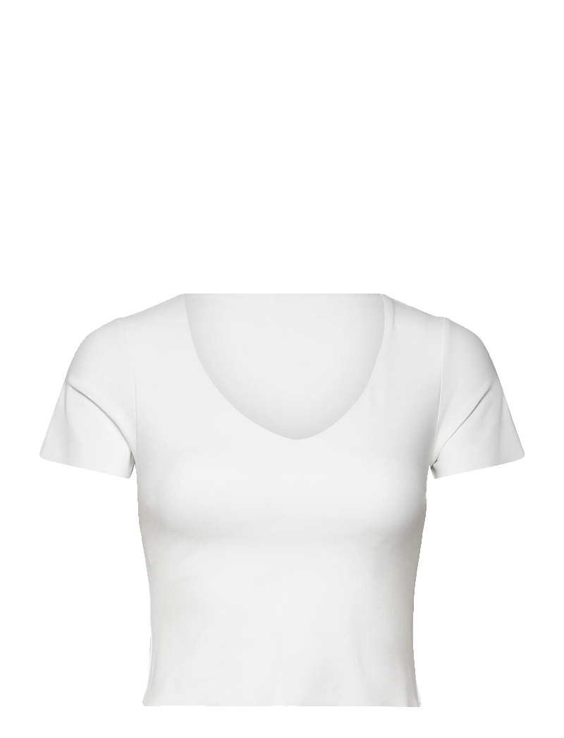 aim´n - Sense Short Sleeve Bralette - t-shirts - white - 1