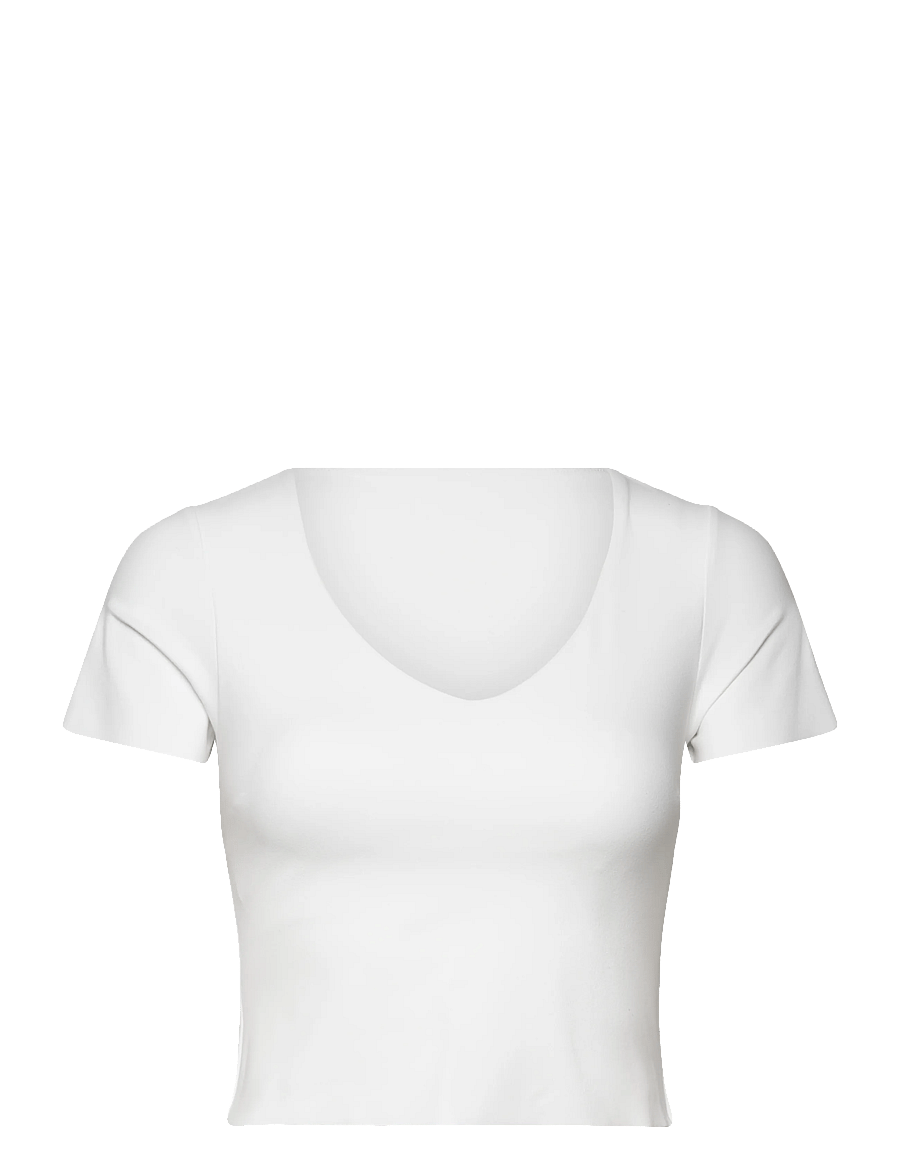 aim´n - Sense Short Sleeve Bralette - t-shirts - white - 1