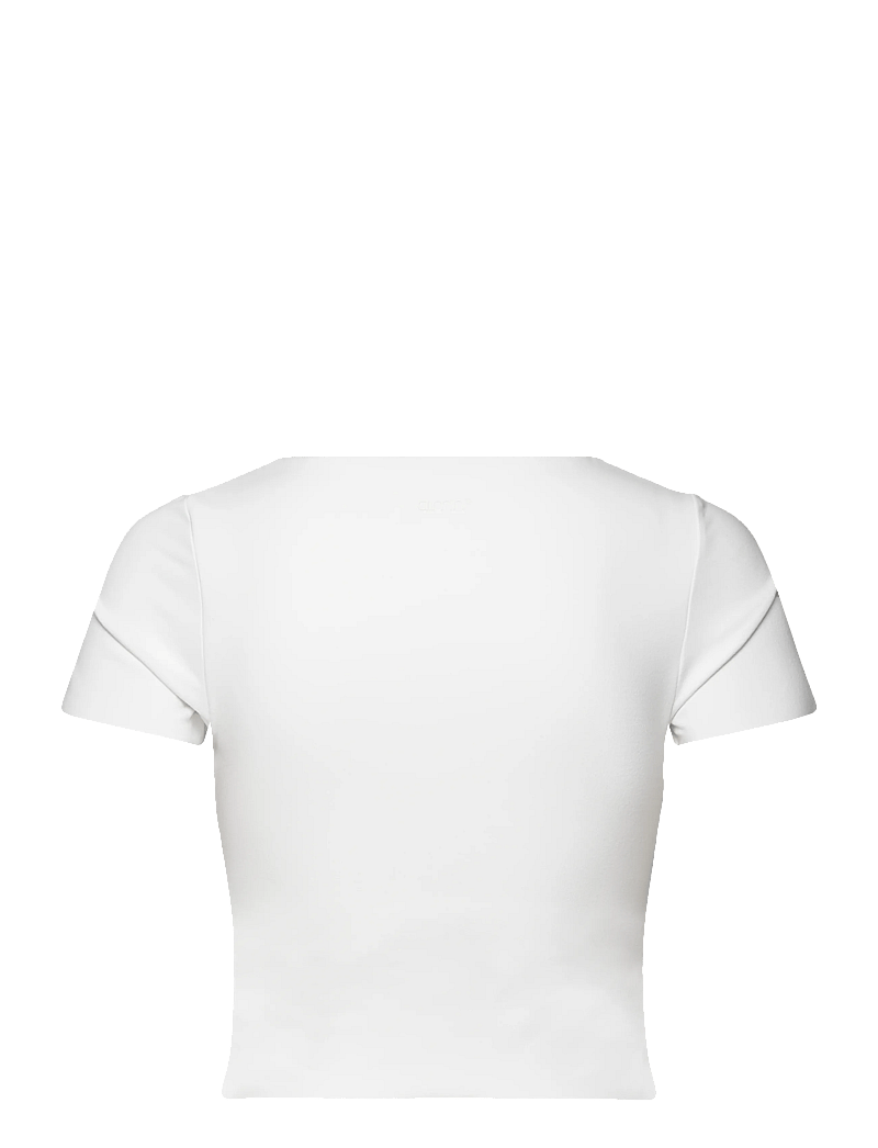 aim´n - Sense Short Sleeve Bralette - t-shirts - white - 2