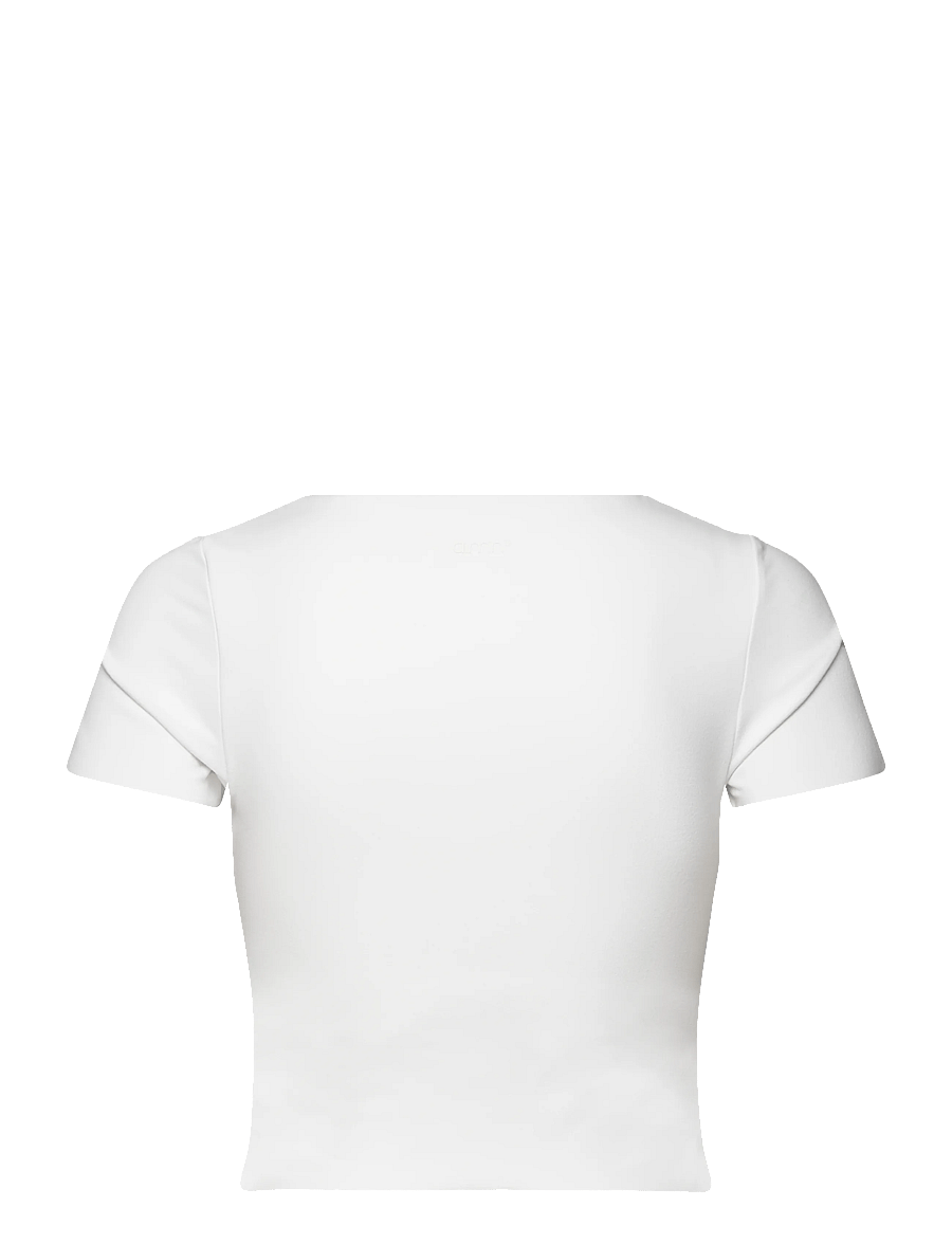 aim´n - Sense Short Sleeve Bralette - t-shirts - white - 2