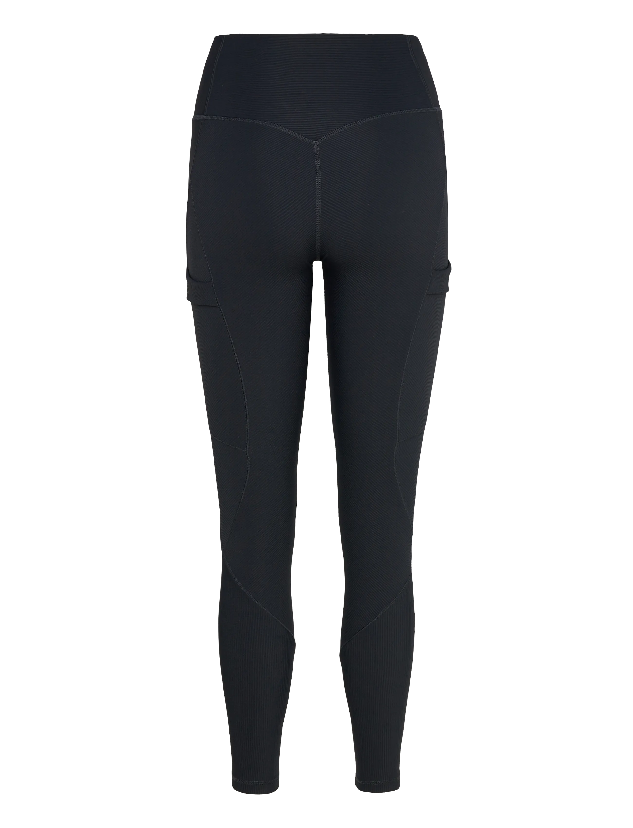 aim´n - Ribbed Performance Pocket Tights - täispikkus - black - 2