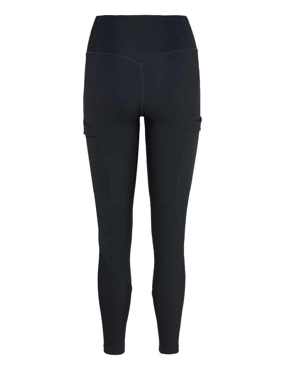 aim´n - Ribbed Performance Pocket Tights - volle länge - black - 2