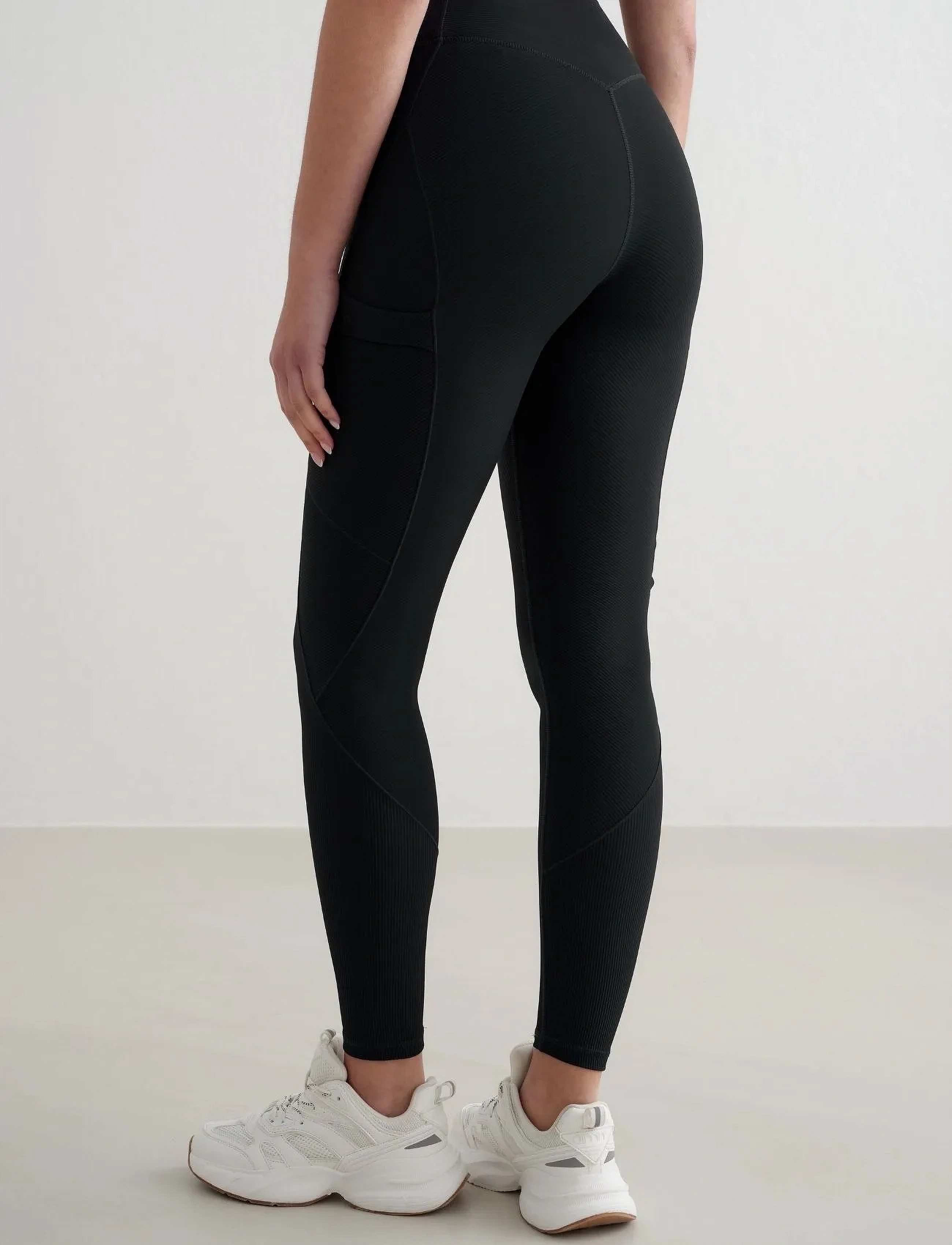 aim´n - Ribbed Performance Pocket Tights - täispikkus - black - 5
