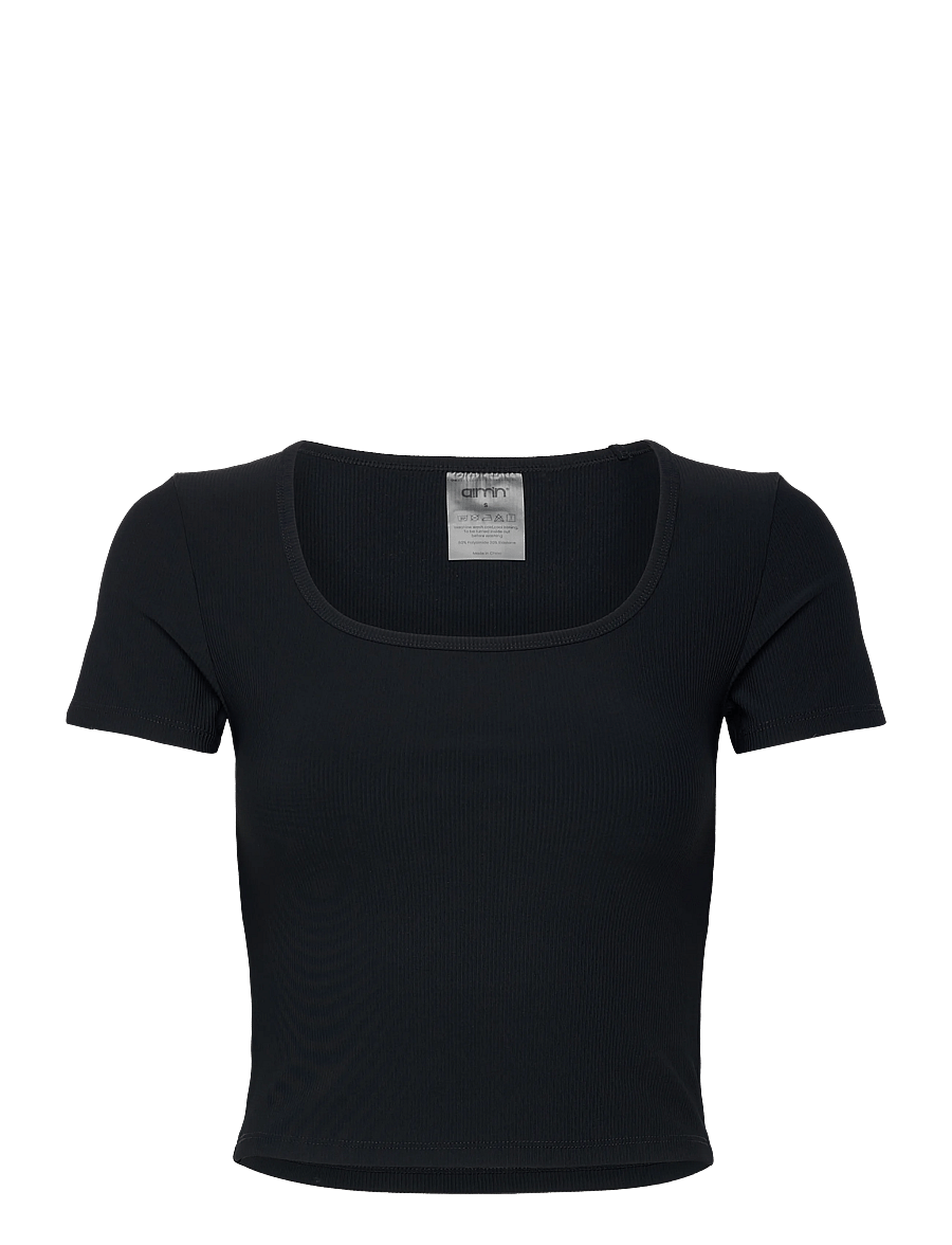 aim´n - Ribbed Performance Short Sleeve - nabapluusid - black - 1