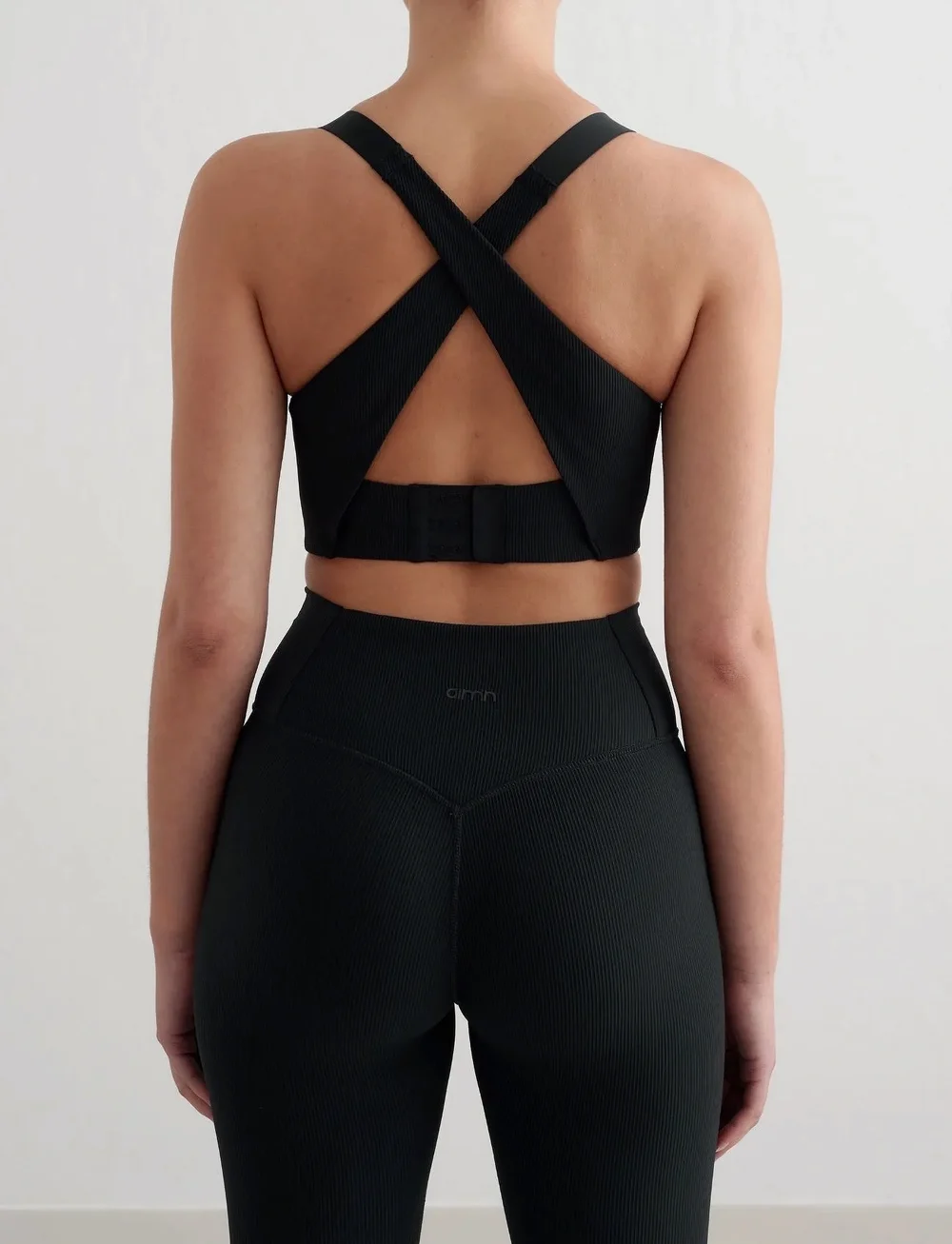 aim´n - Ribbed Performance Support Bra - sports-bh'er - black - 3