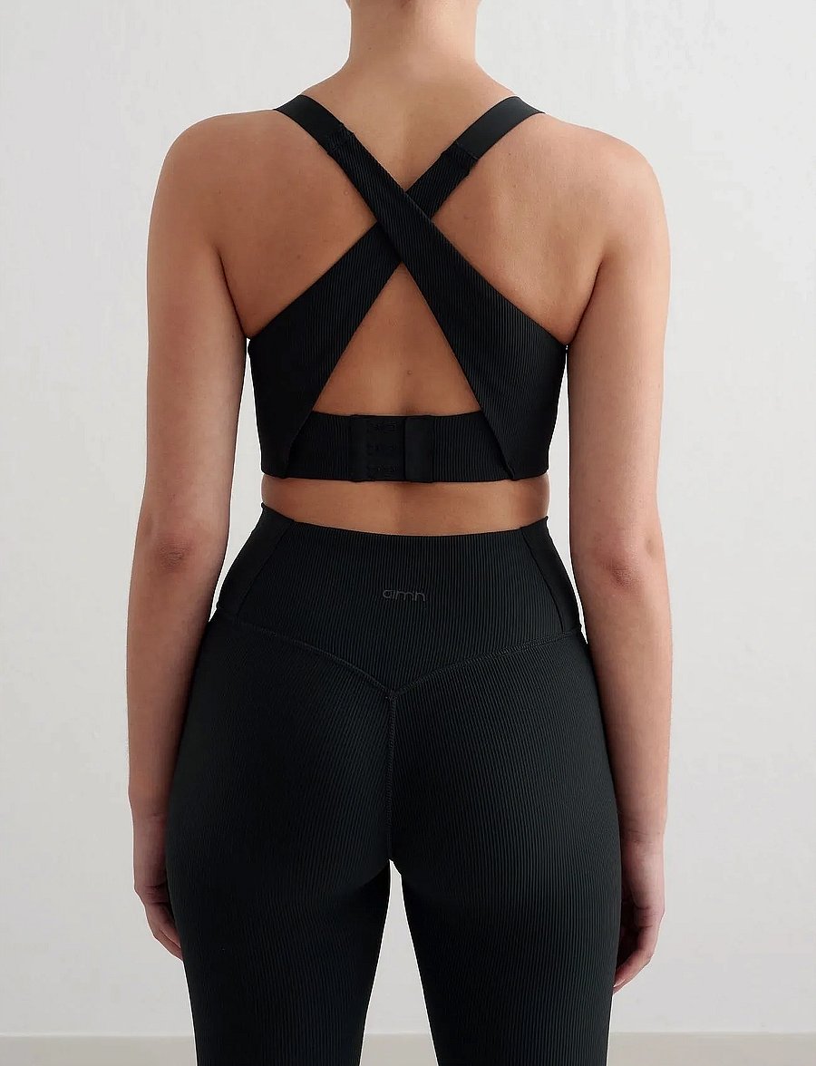 aim´n - Ribbed Performance Support Bra - black - 3