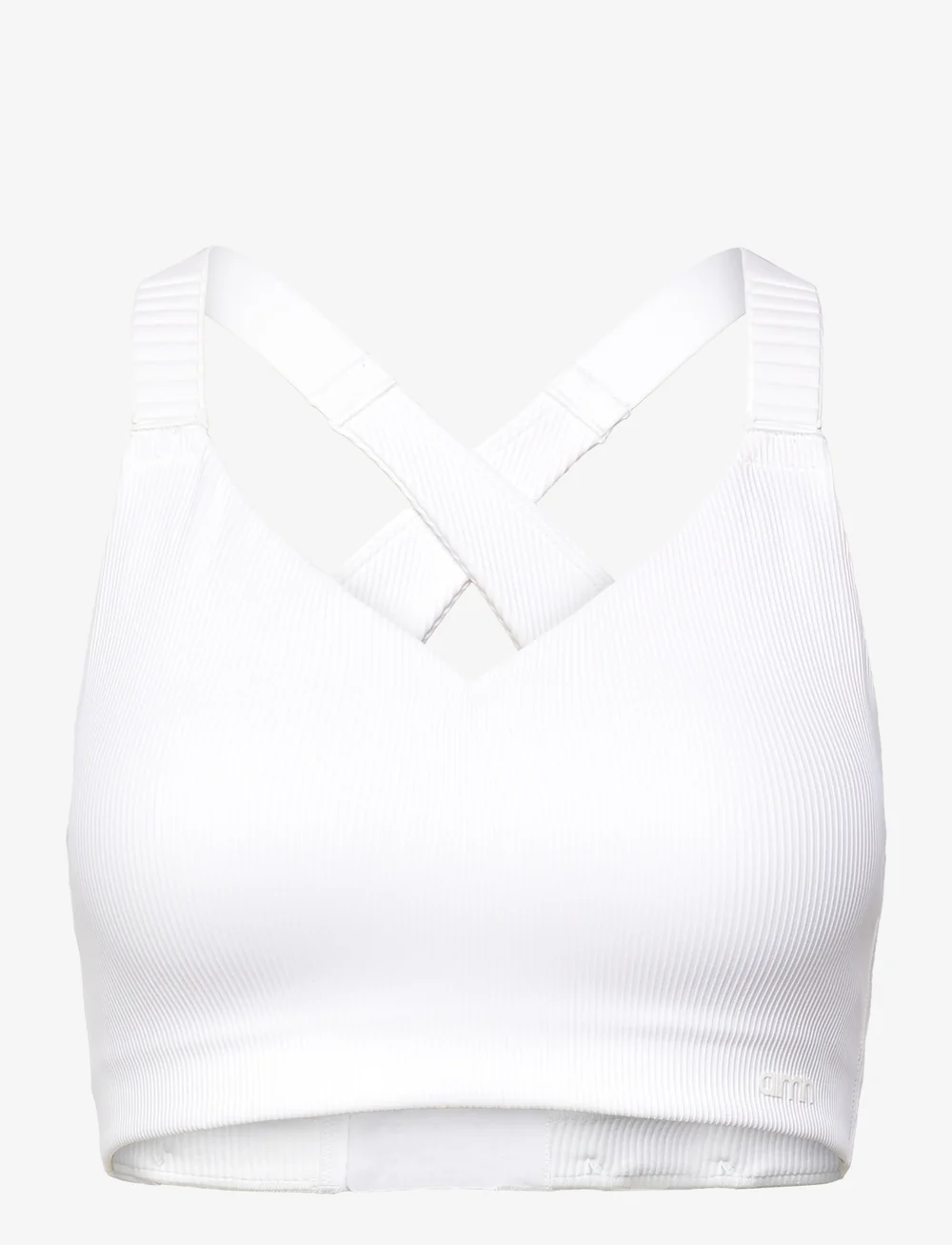aim´n - Ribbed Performance Support Bra - sports-bh'er - white - 1