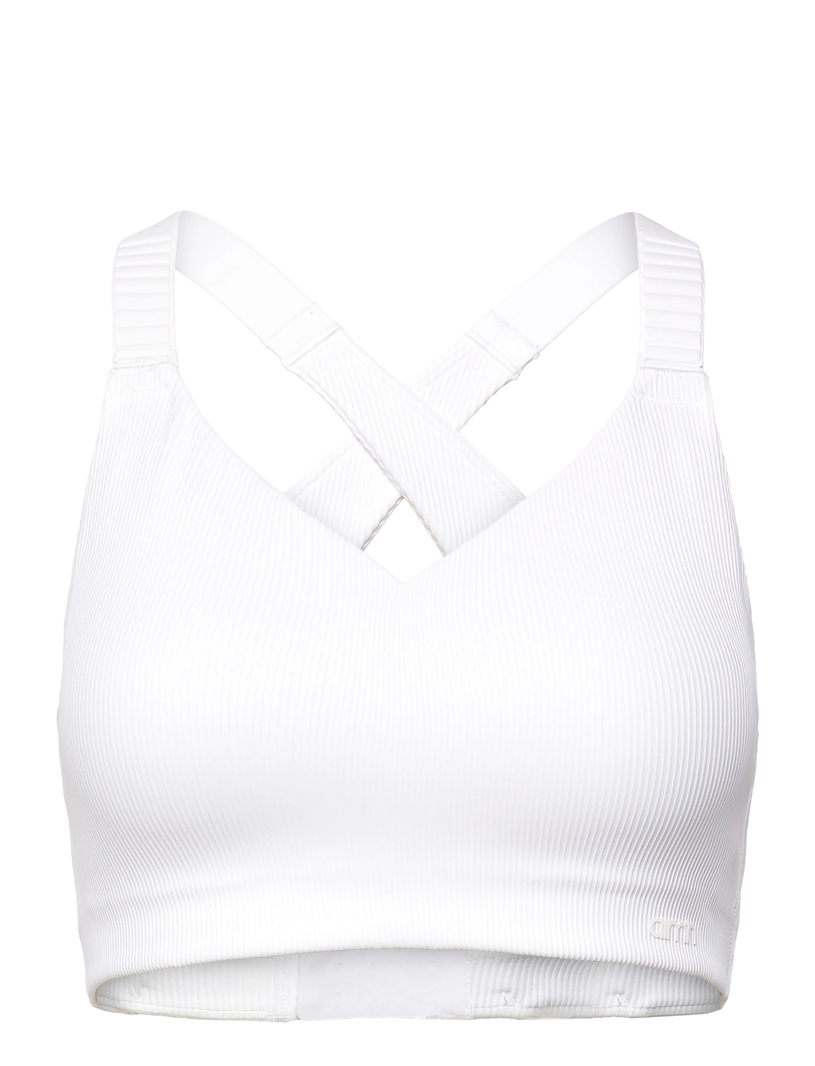 aim´n Ribbed Performance Support Bra - BHs - WHITE / white