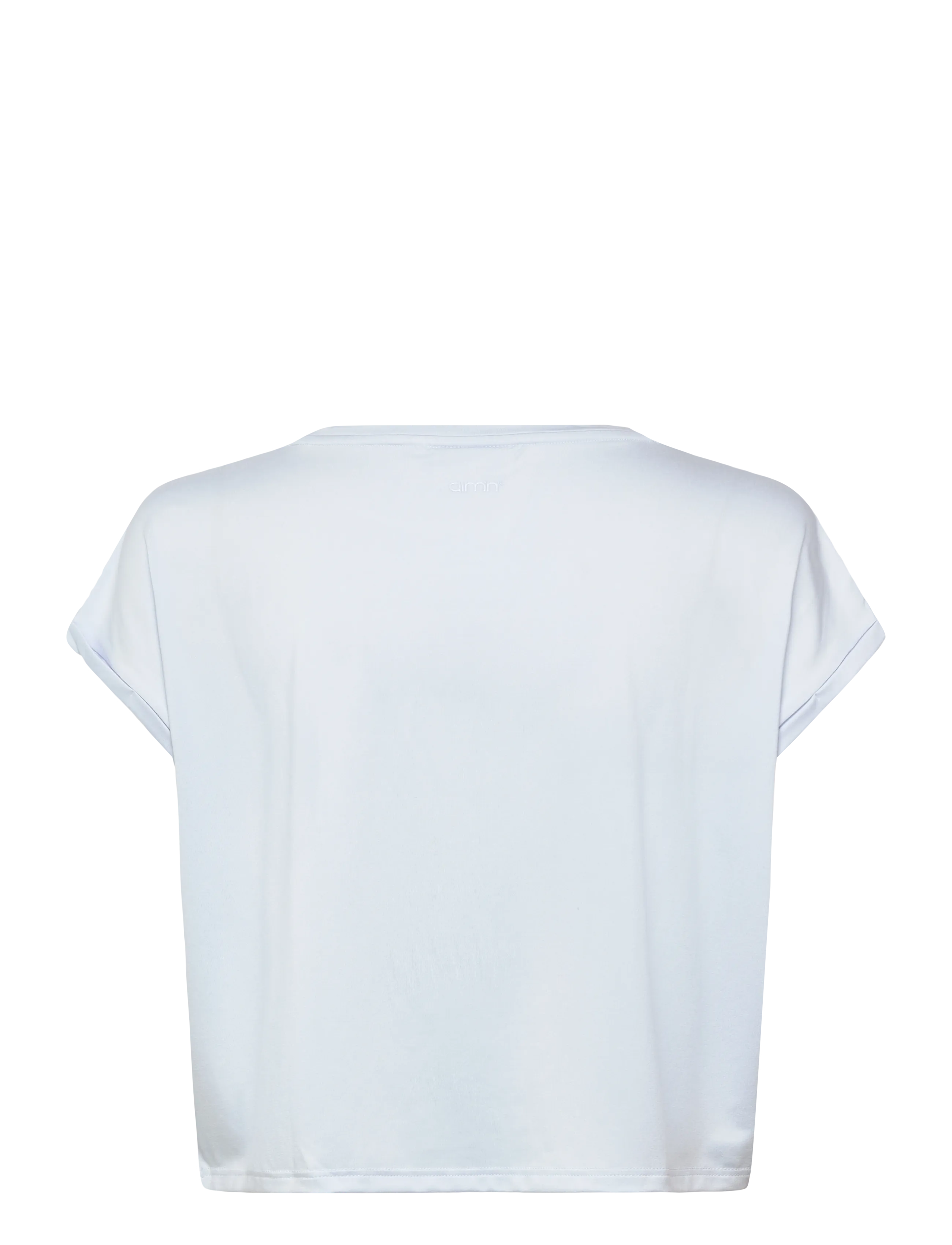 aim´n - Soft Basic Roll Sleeve Top - t-shirts - aura - 2