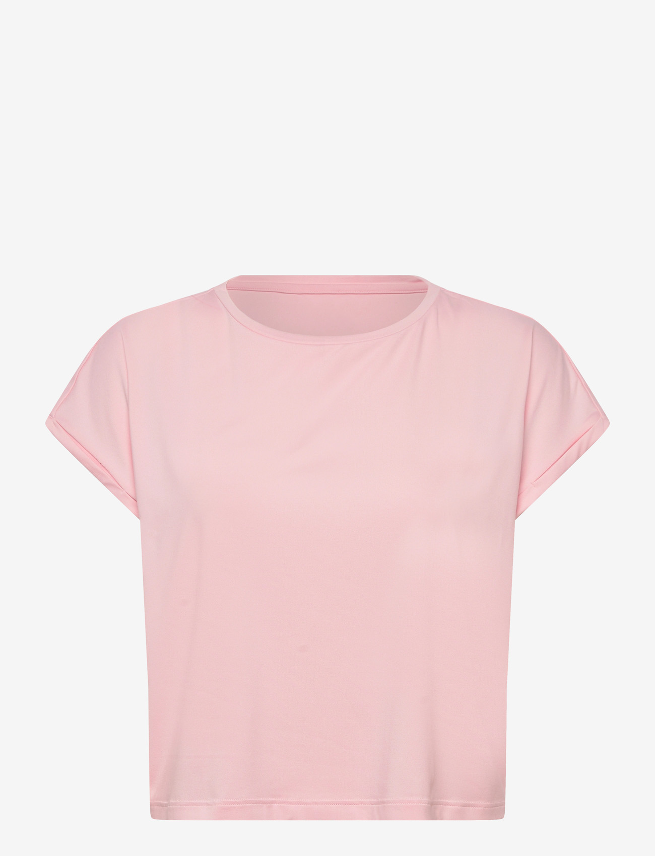 aim´n - Soft Basic Roll Sleeve Top - t-shirts - ballerina - 1