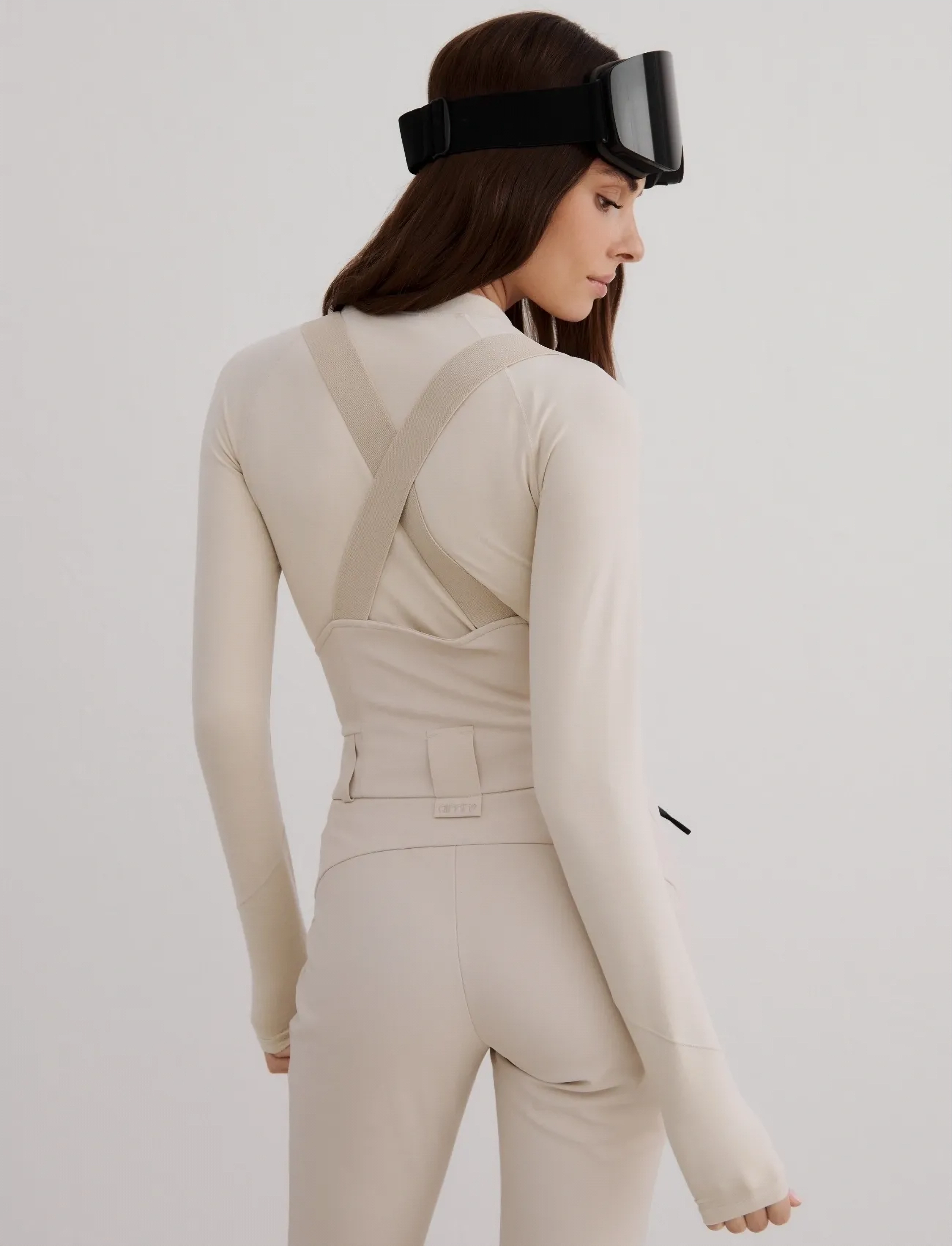 aim´n - Stretch Thermo Bib Pants - skidkläder - cafÉ au lait - 5