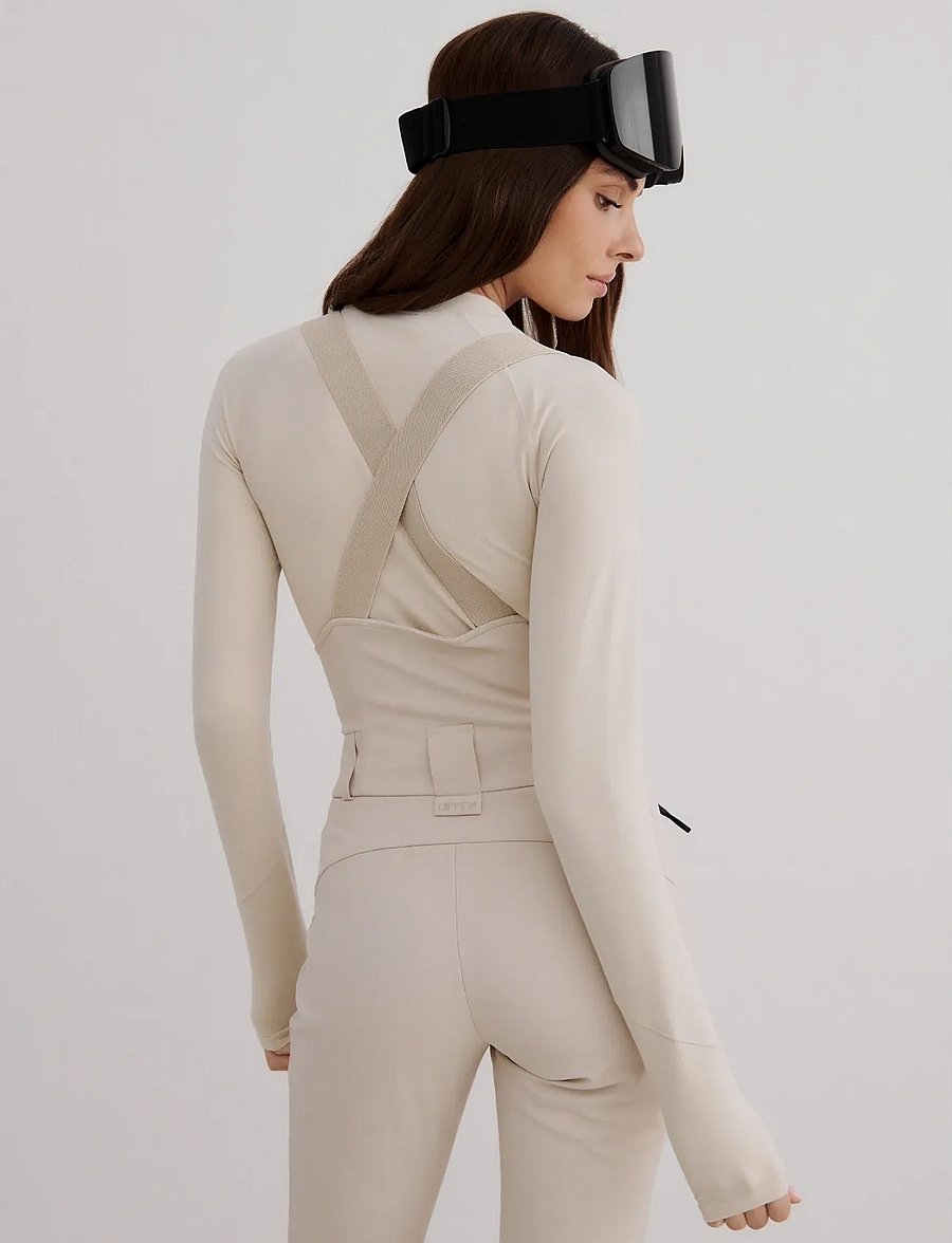 aim´n - Stretch Thermo Bib Pants - skidkläder - cafÉ au lait - 5