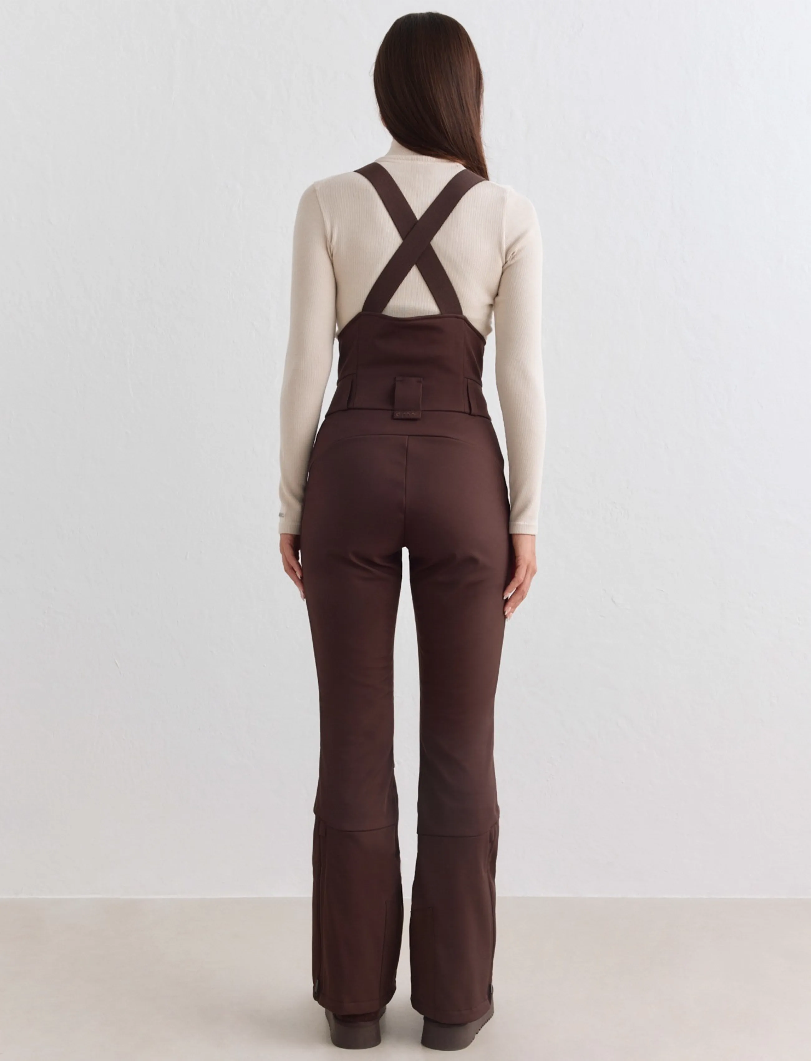 aim´n - Stretch Thermo Bib Pants - ski-kleidung - chocolate - 4