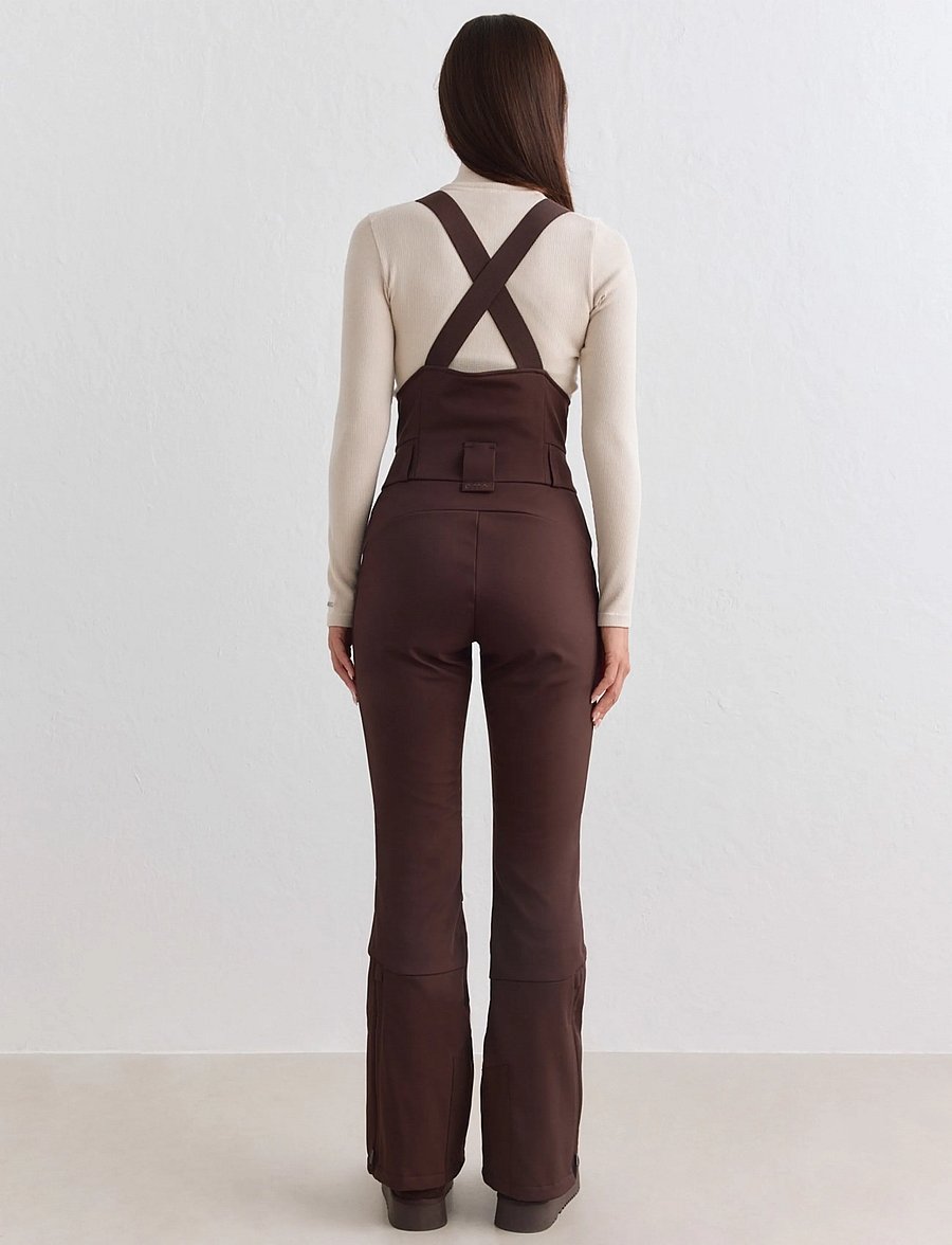 aim´n - Stretch Thermo Bib Pants - ski-kleidung - chocolate - 4