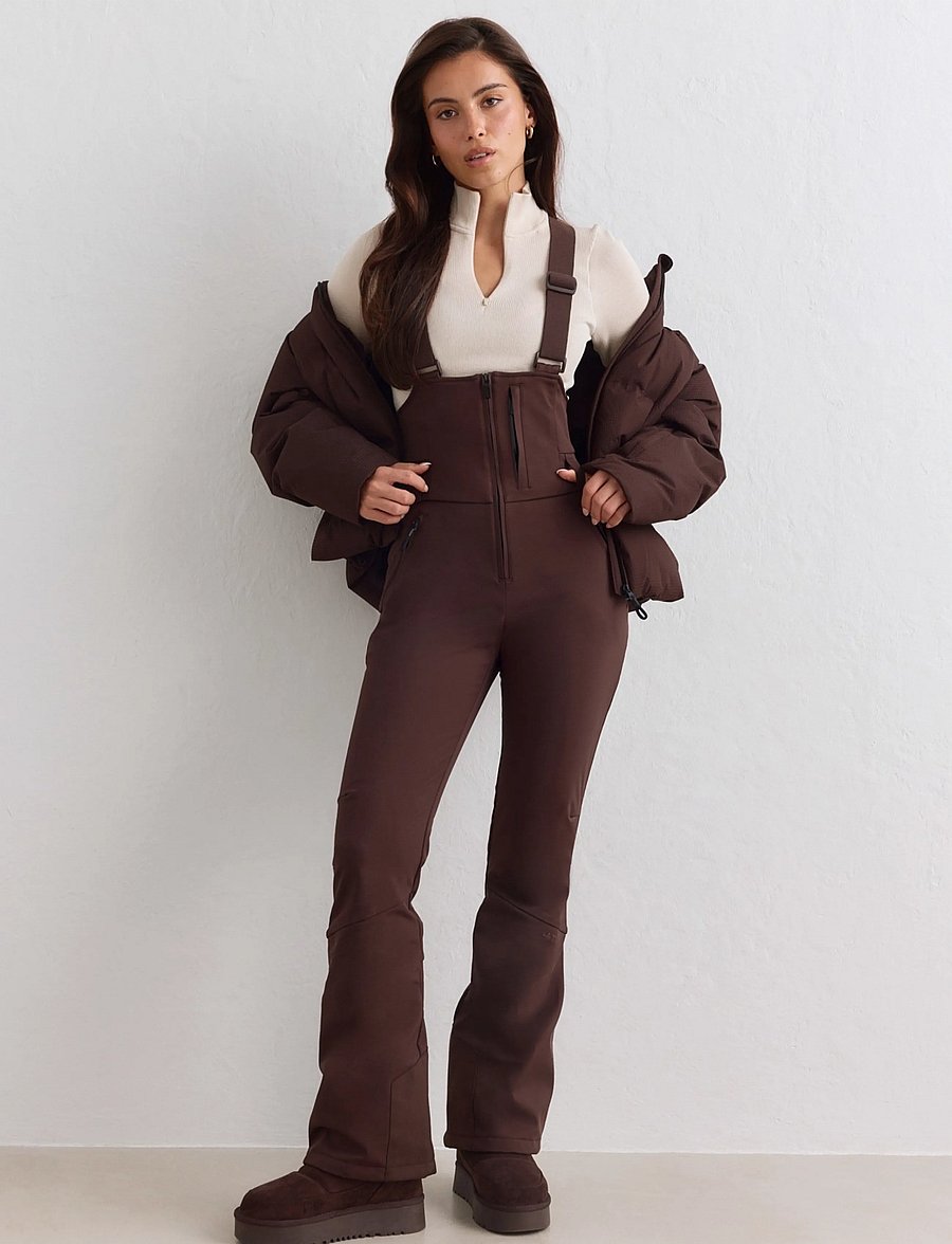 aim´n - Stretch Thermo Bib Pants - ski-kleidung - chocolate - 5