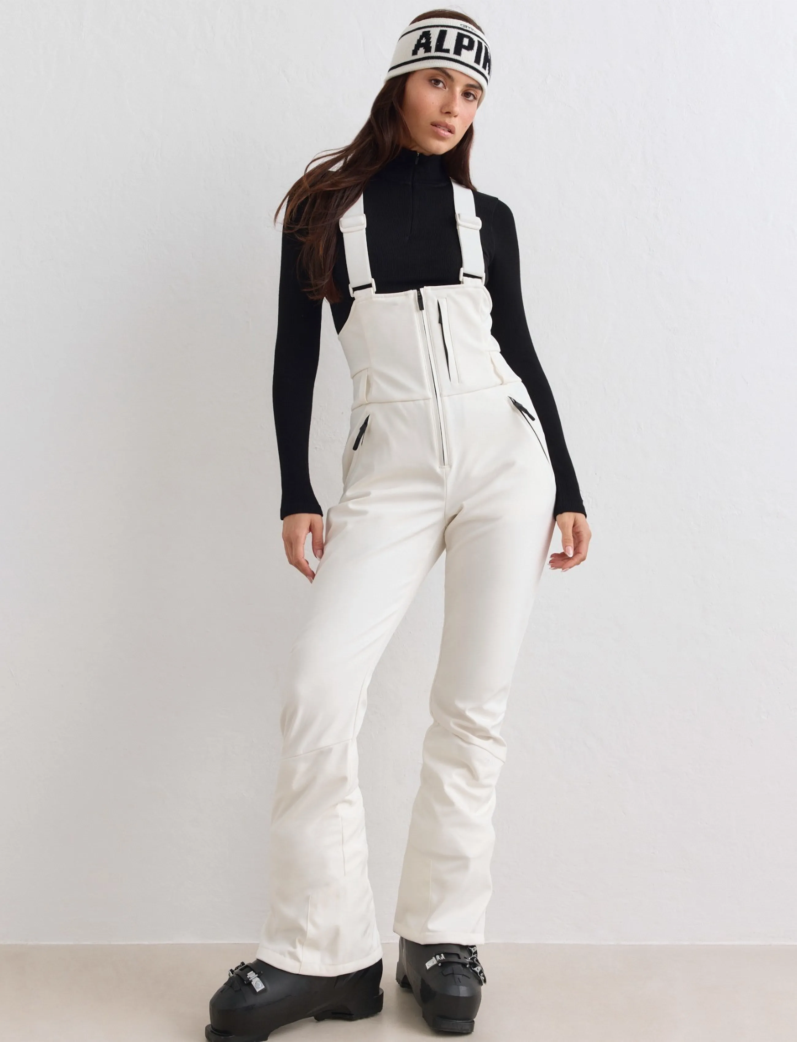 aim´n Stretch Thermo Bib Pants - aim'n - OFF WHITE / cream