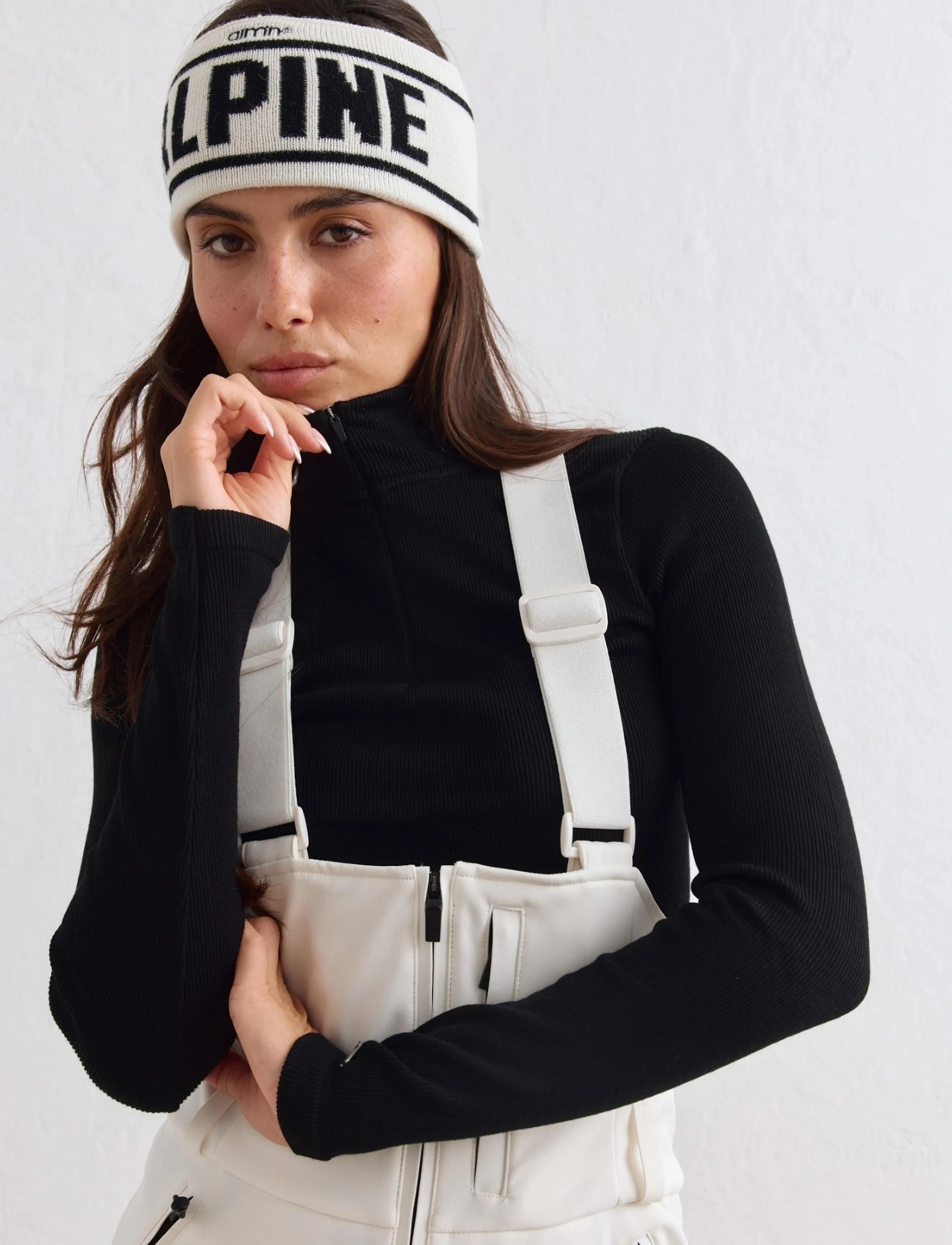 aim´n - Stretch Thermo Bib Pants - ski-kleidung - off white - 5