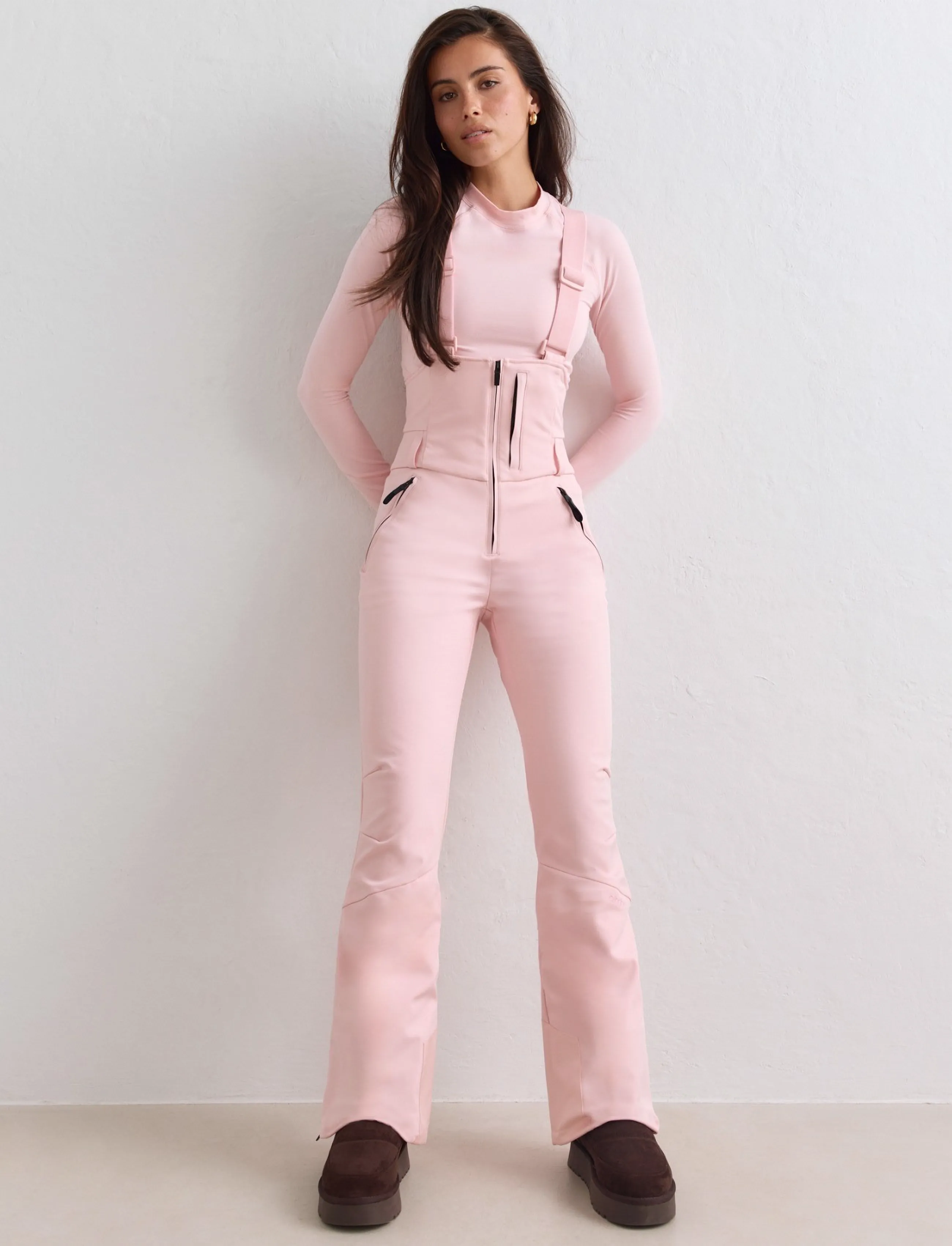 aim´n Stretch Thermo Bib Pants - aim'n - PINK FROST / pink/rose