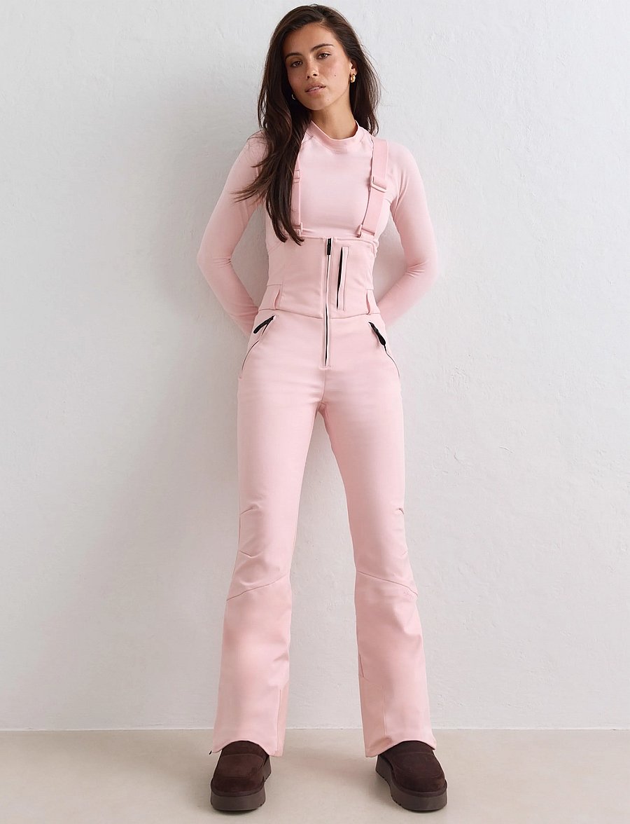 aim´n - Stretch Thermo Bib Pants - ski-kleidung - pink frost - 0