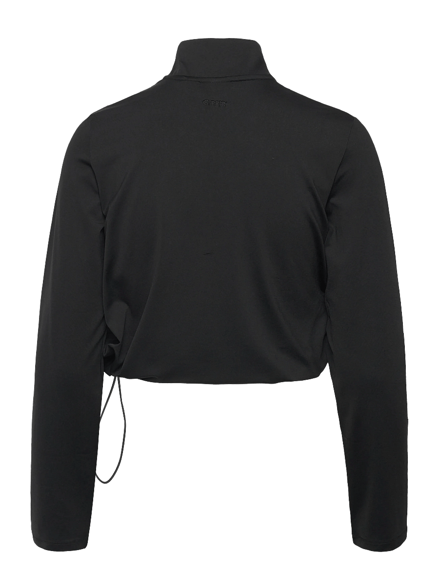 aim´n - Essence Half Zip - långärmade tröjor - black - 2