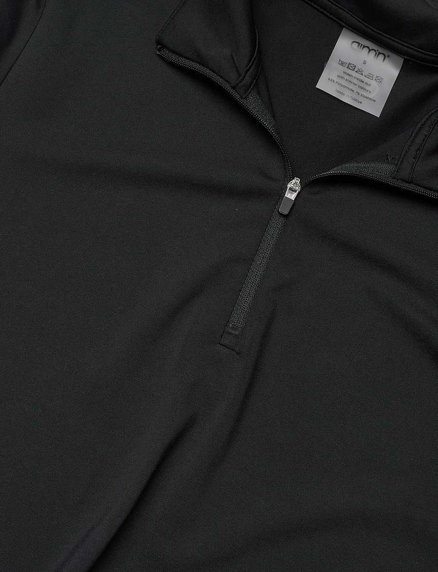 aim´n - Essence Half Zip - långärmade tröjor - black - 3